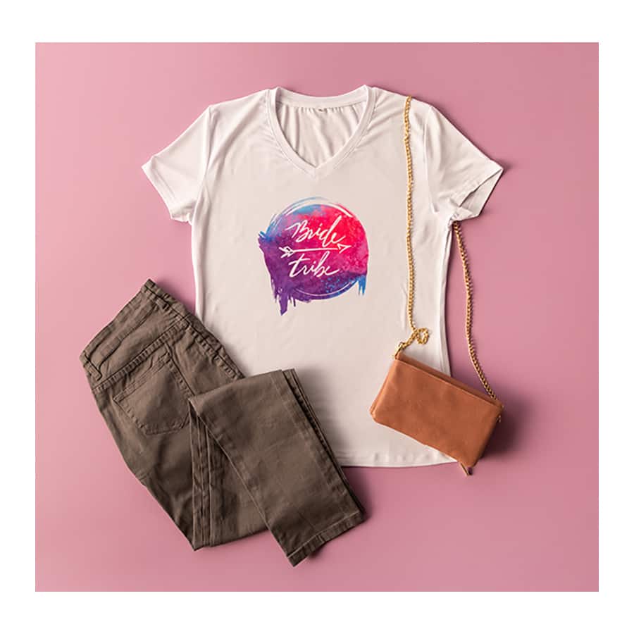 6 Pack: Cricut® Women's Blank V-Neck T-Shirt
