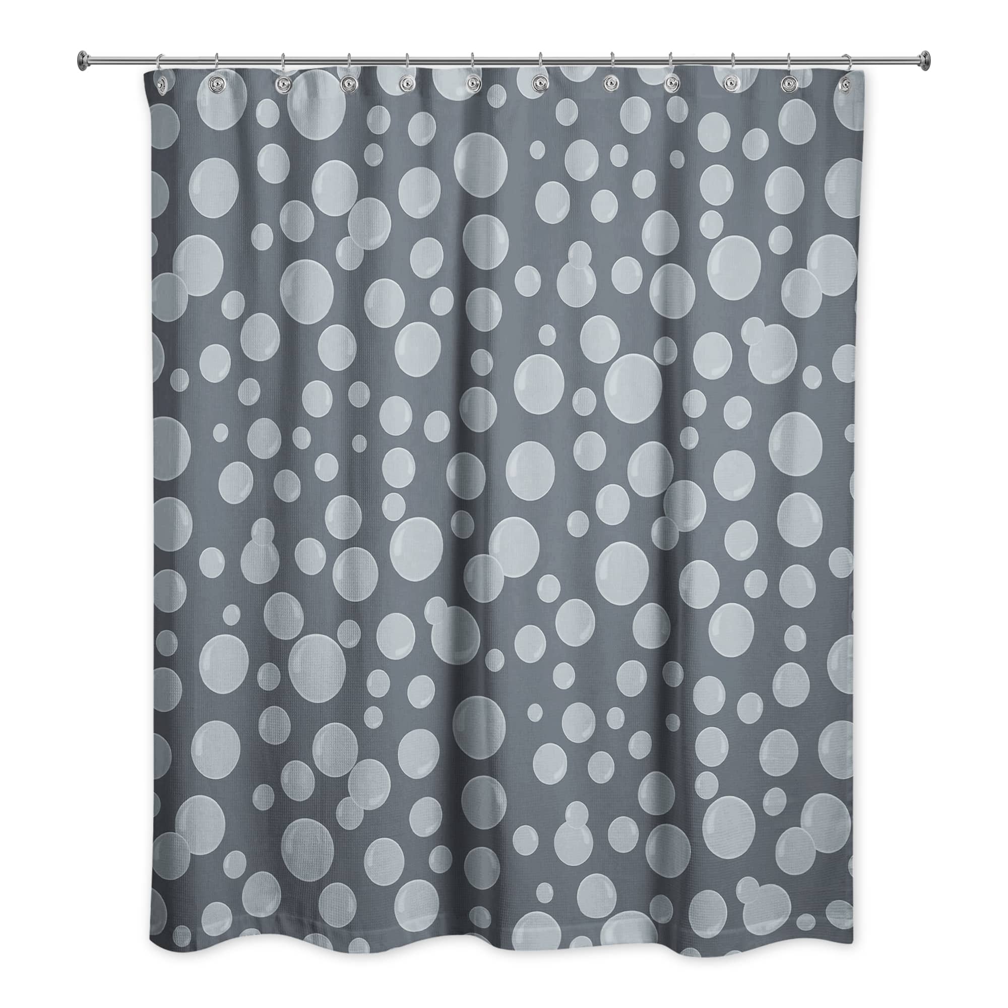 74" Bubbles All Over Shower Curtain