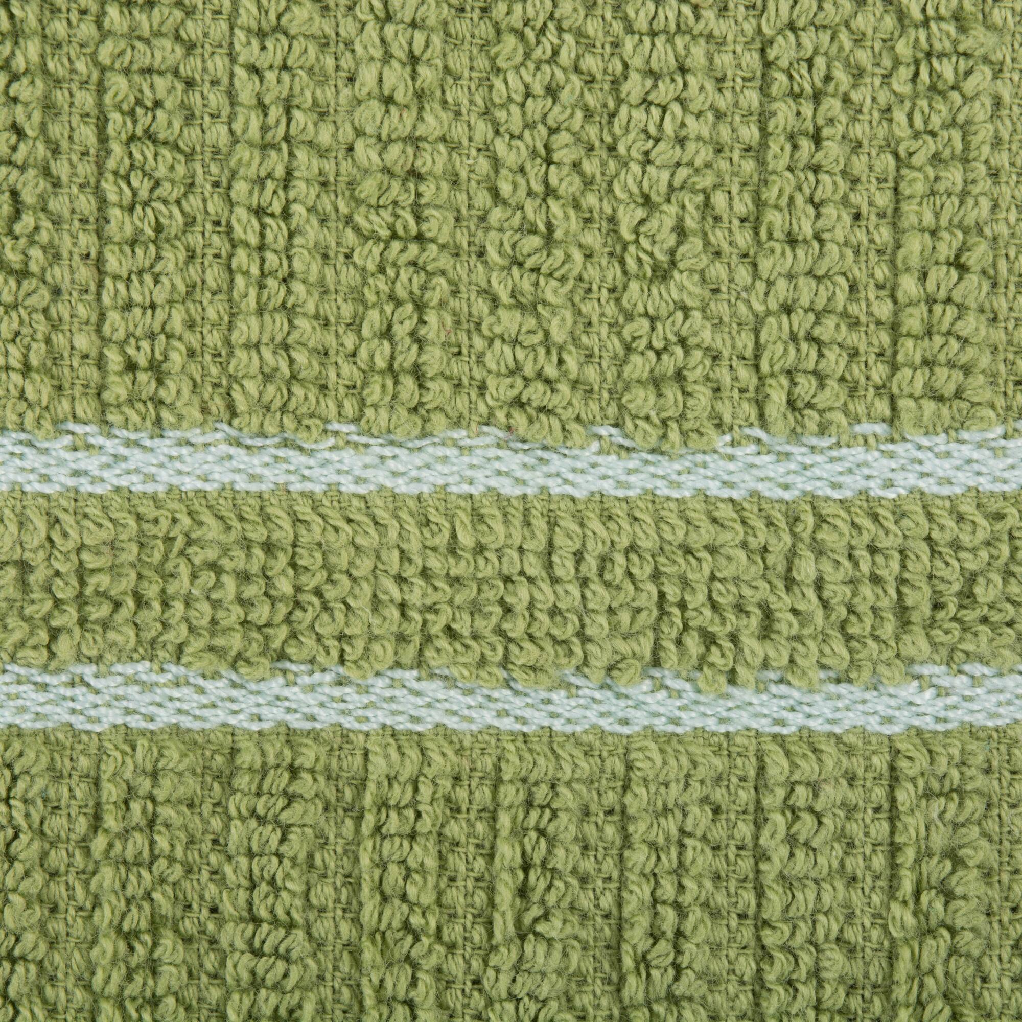 DII® Green Ribbed Terry Dishtowel & Dishcloth Set