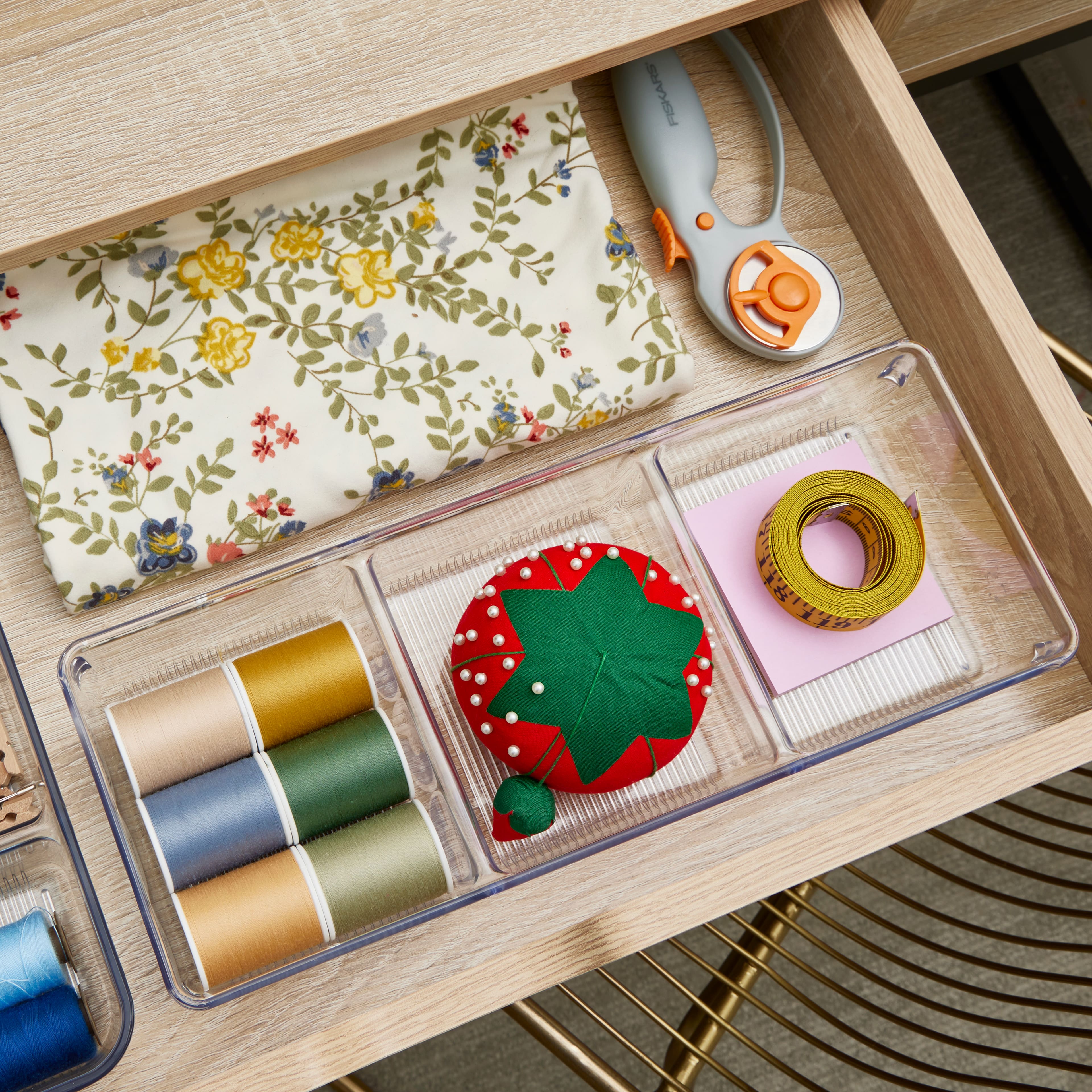 iDesign 3 Compartment Drawer Organizer