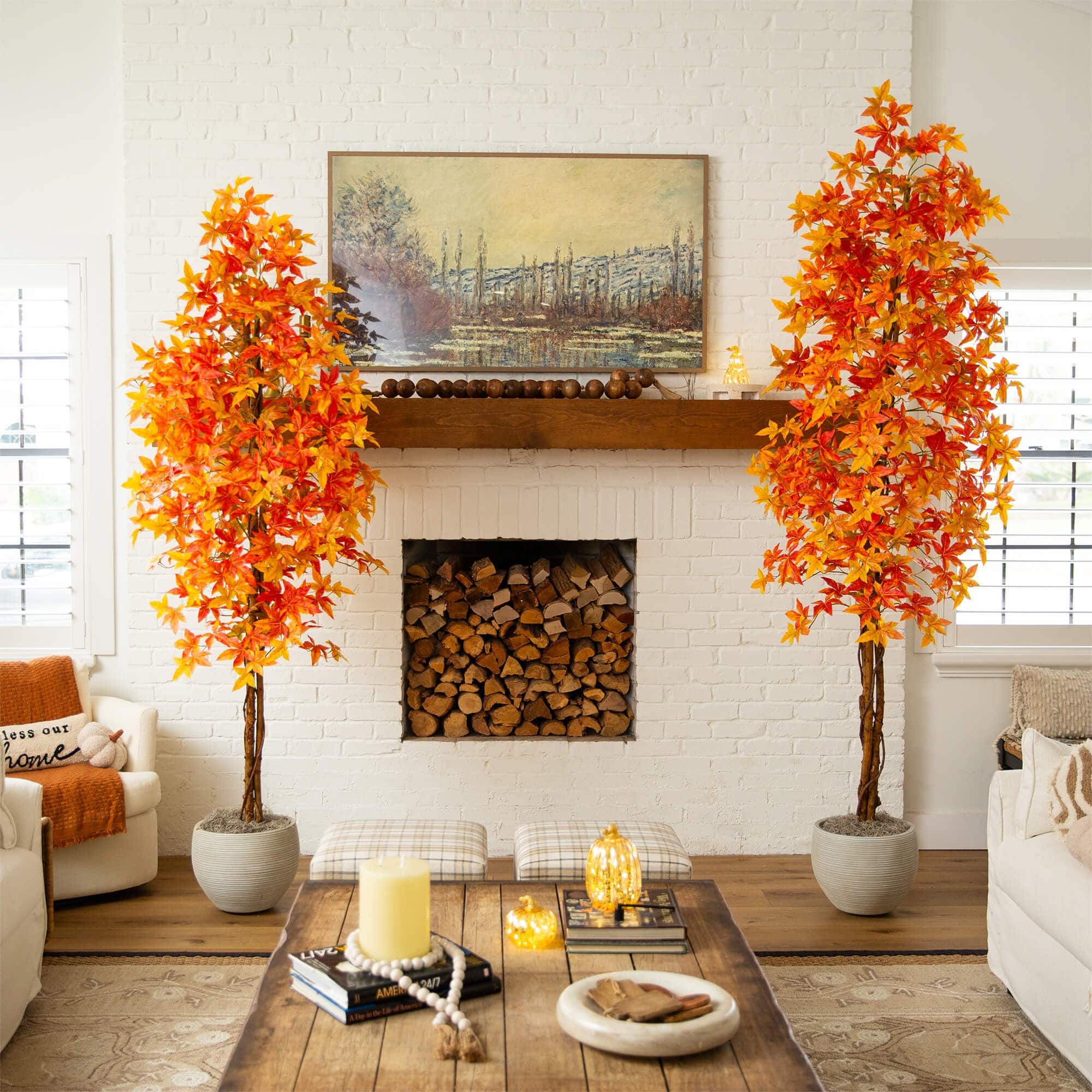 9ft. Autumn Deluxe Maple Artificial Fall Tree
