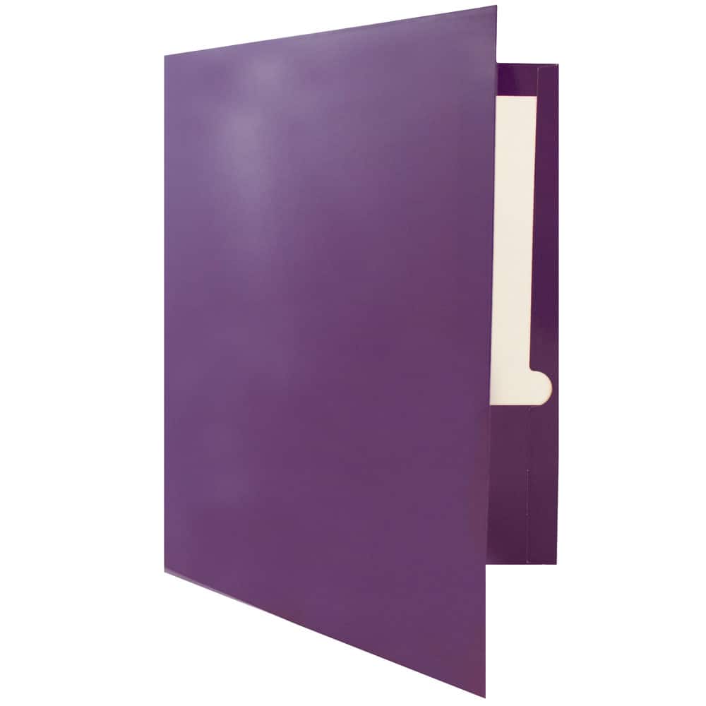 JAM Paper Glossy Laminated Two Pocket Folders