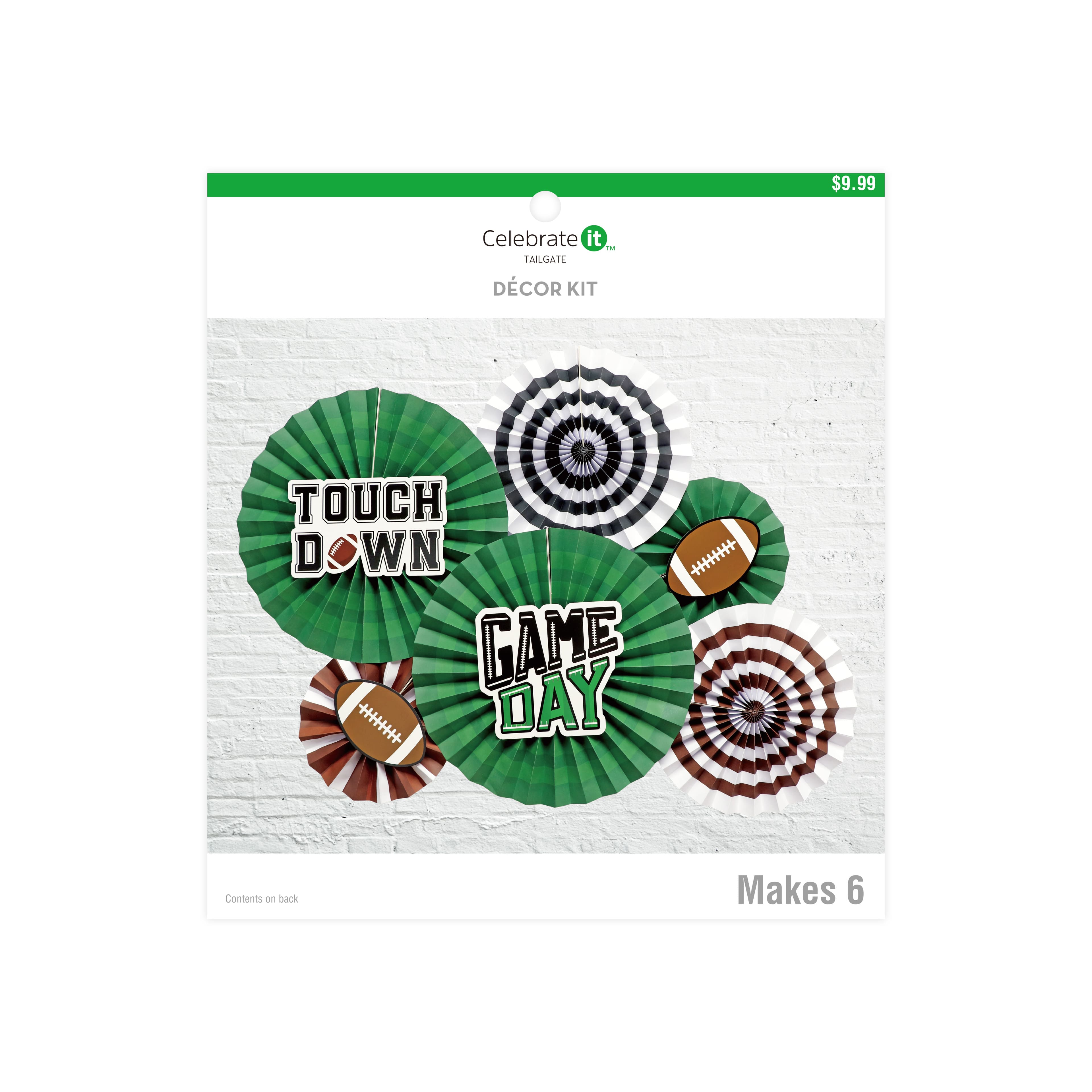 Football Paper Fan Décor Kit by Celebrate It™