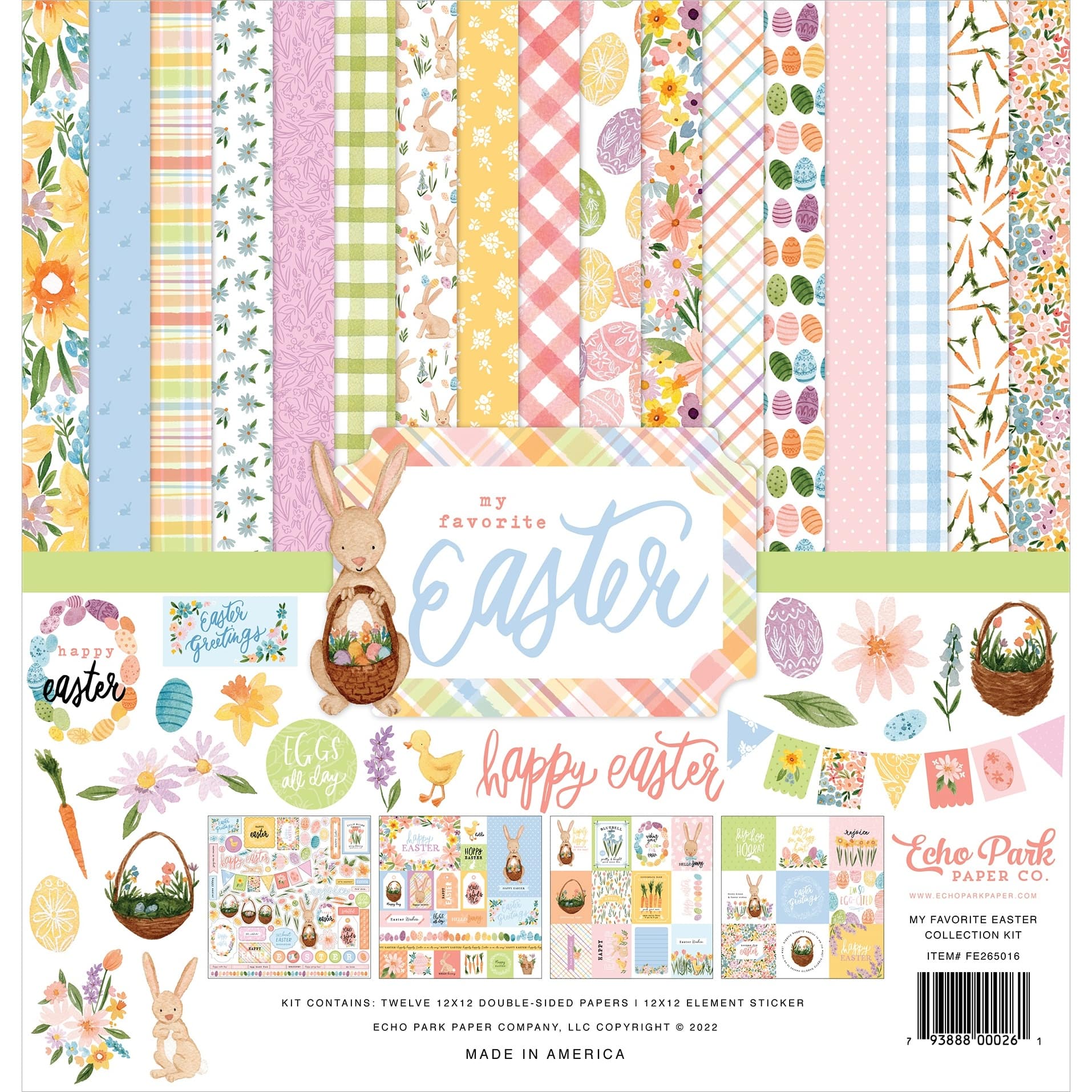 Echo Park™ Paper Co. My Favorite Easter Collection Kit, 12" x 12"