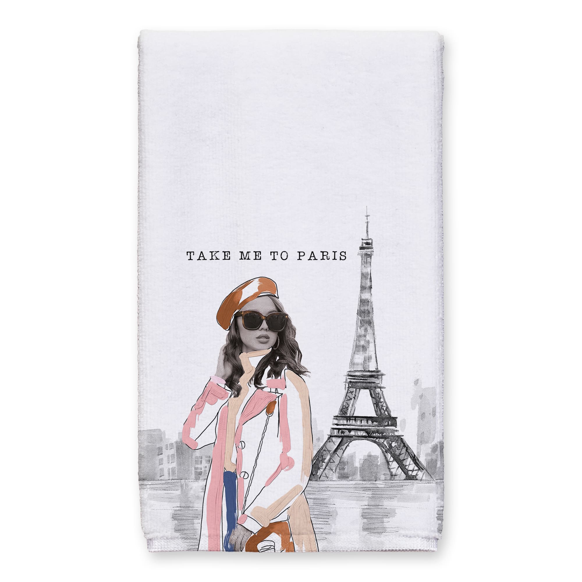 Fashionista In Paris 16" x 25" Tea Towel Set of 2