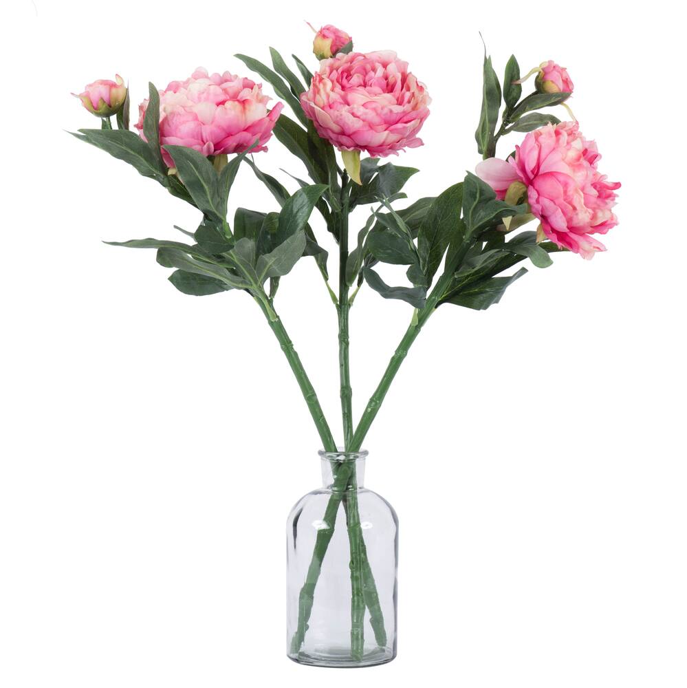Pink Peony Spray, 3ct.