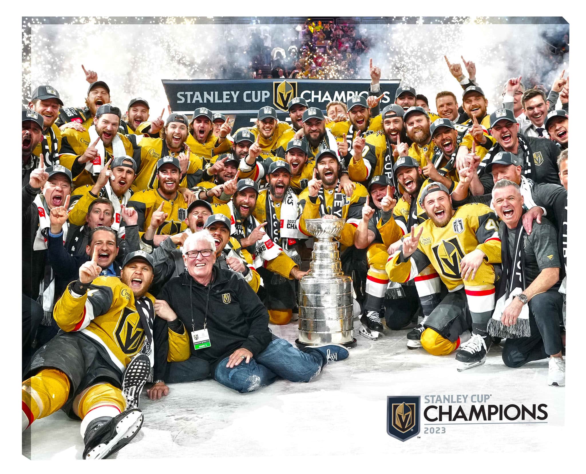 Vegas Golden Knights 16" x 20" Canvas 2023 Stanley Cup 20" x 16"