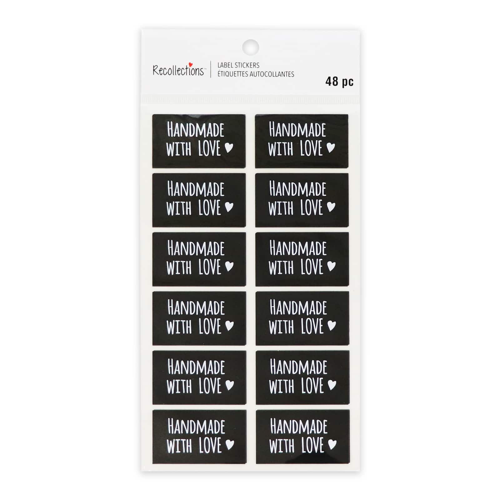 12 Packs: 48 ct. (576 total) Handmade with Love Label Stickers by Recollections™