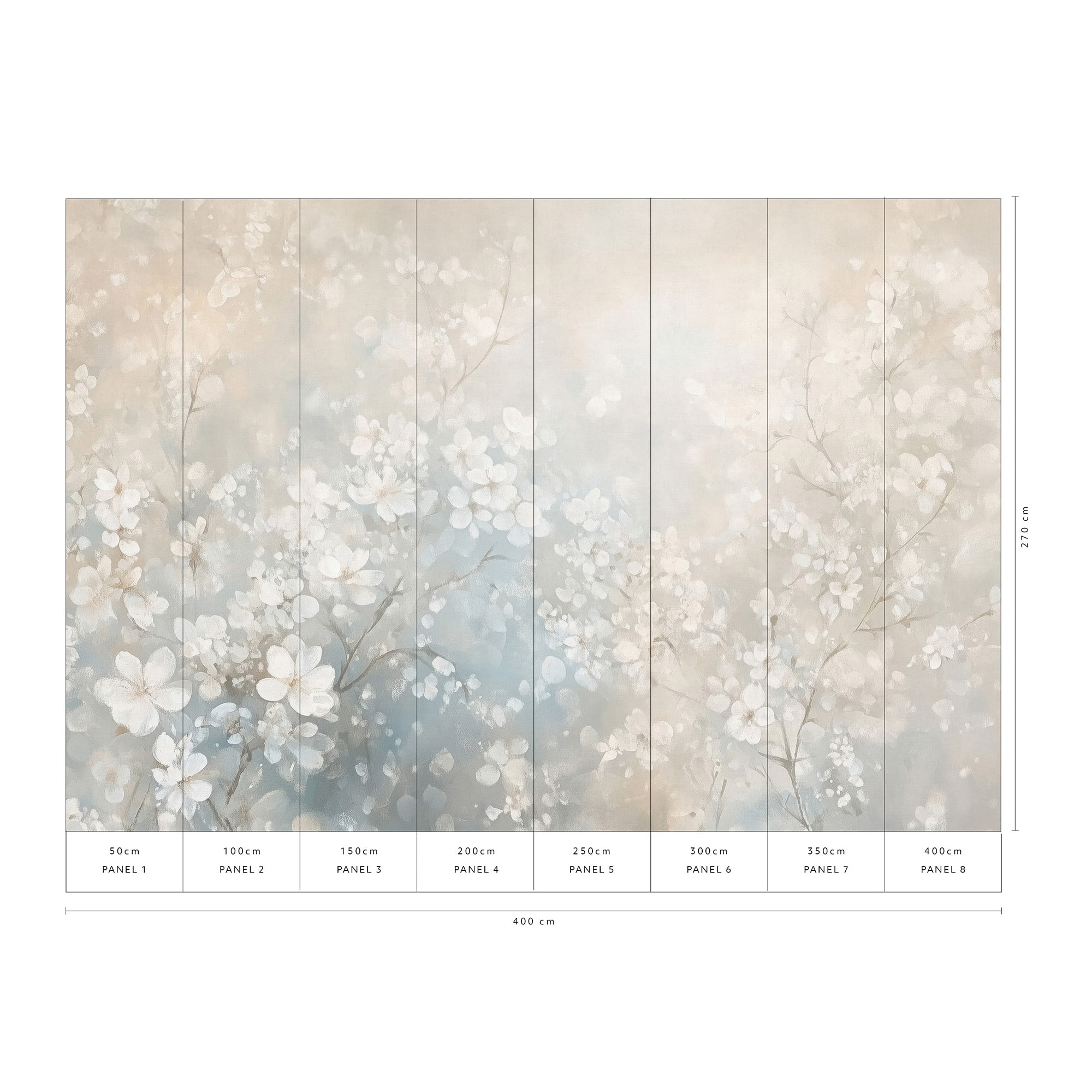 Designs Direct Bloom Ballet Beige Wall Mural
