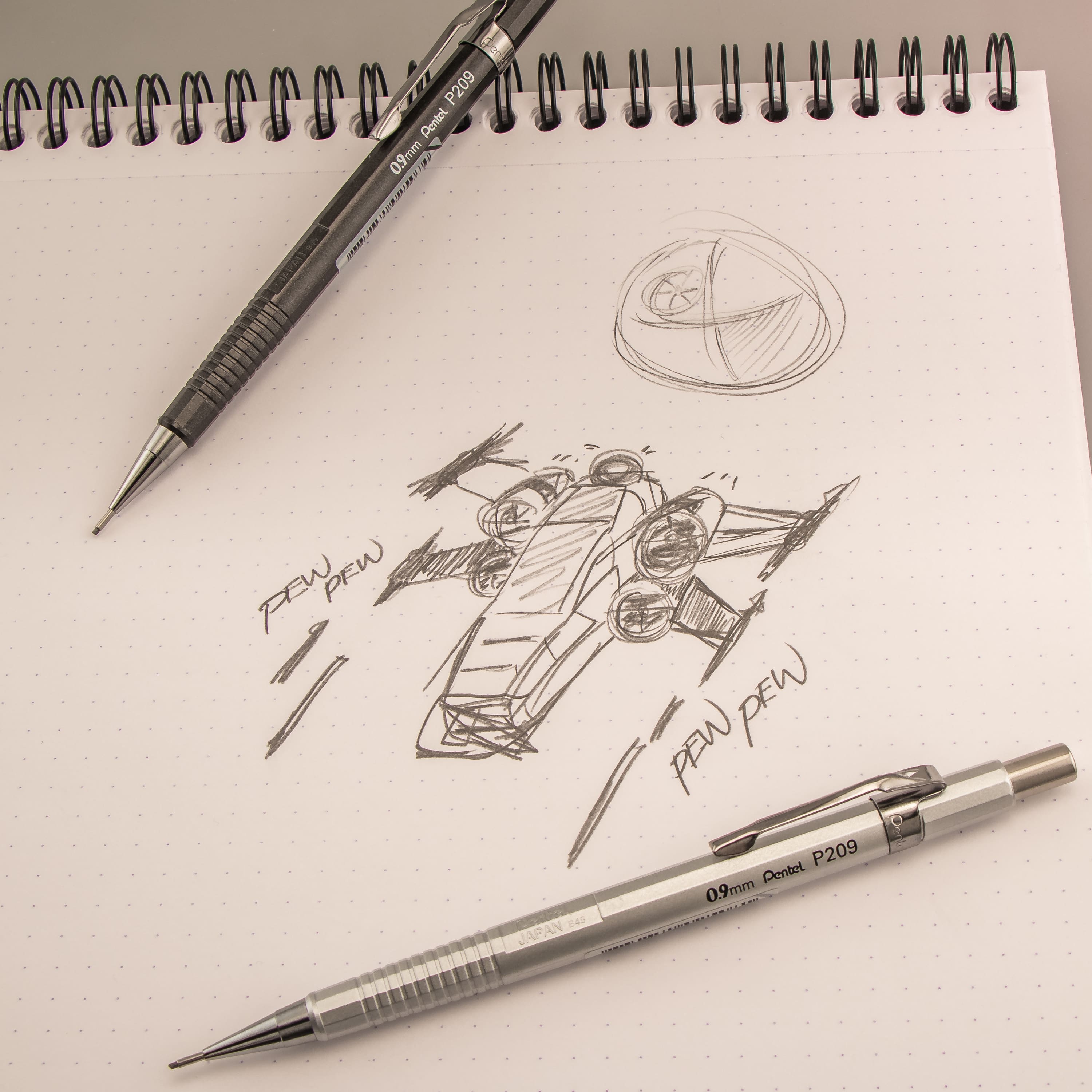 Pentel Super Hi-Polymer® 0.9mm Lead Refills, 3 Packs of 30