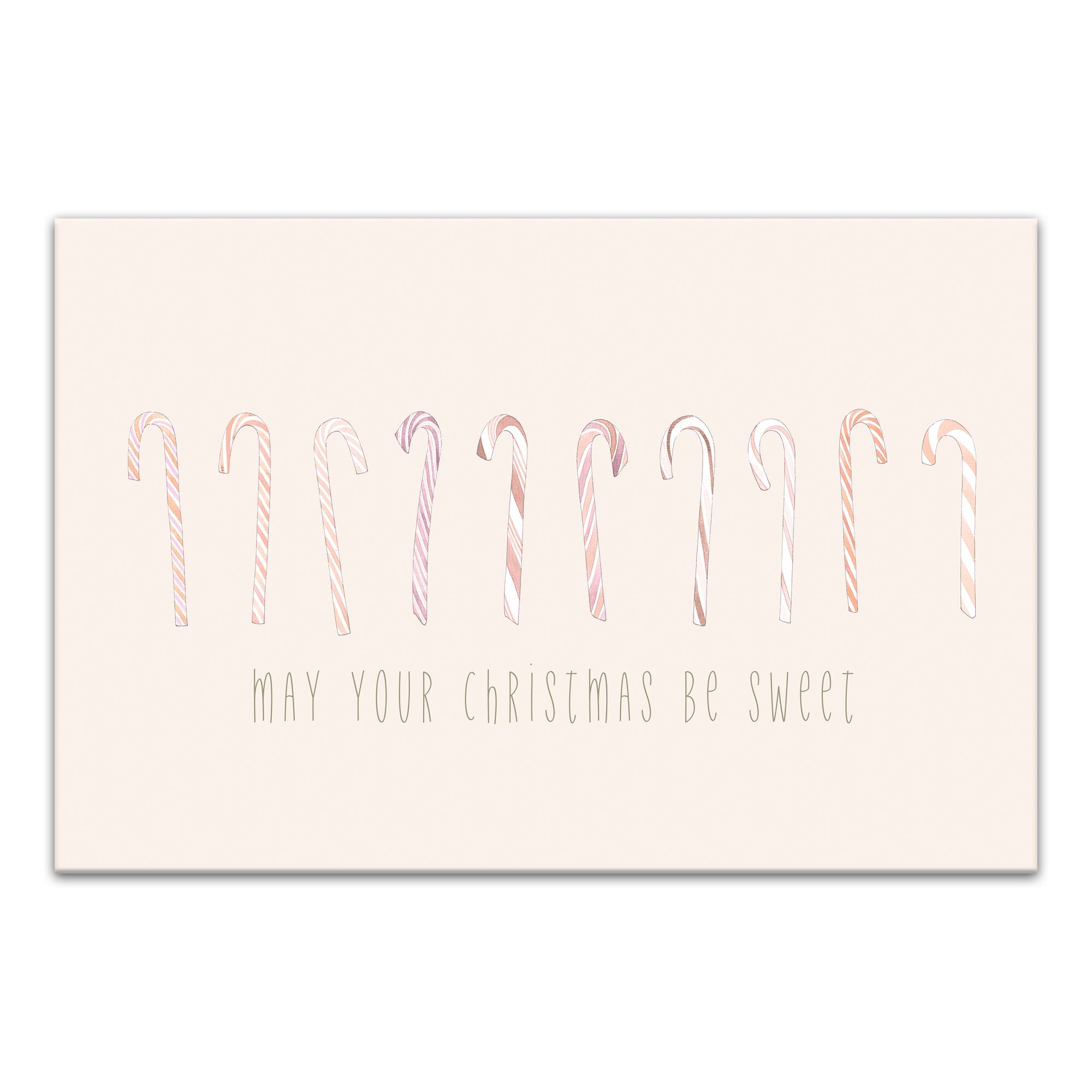 May Your Christmases Be Sweet Canvas Wall Art