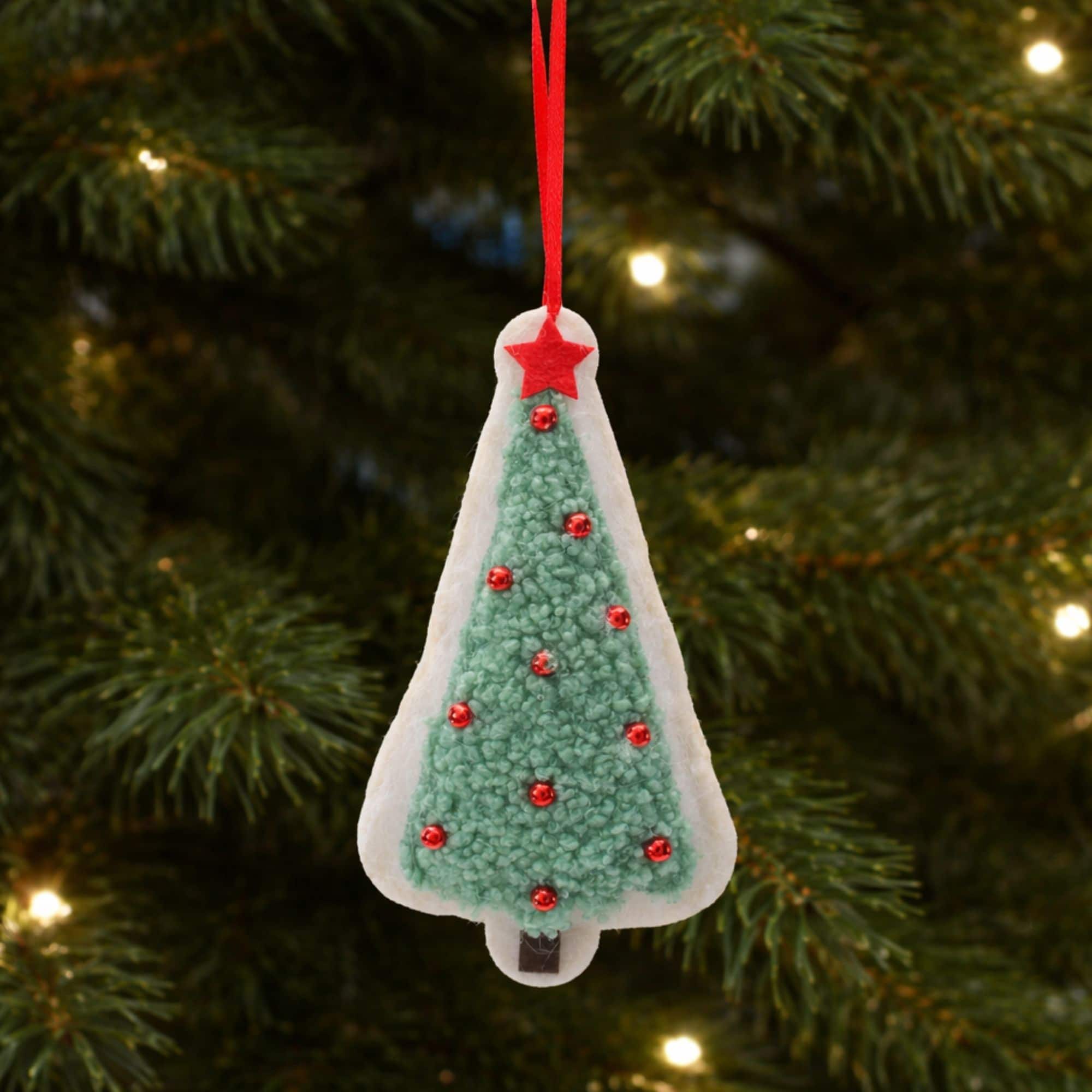 Melrose 6" Polyester Christmas Tree Ornaments, 12ct.