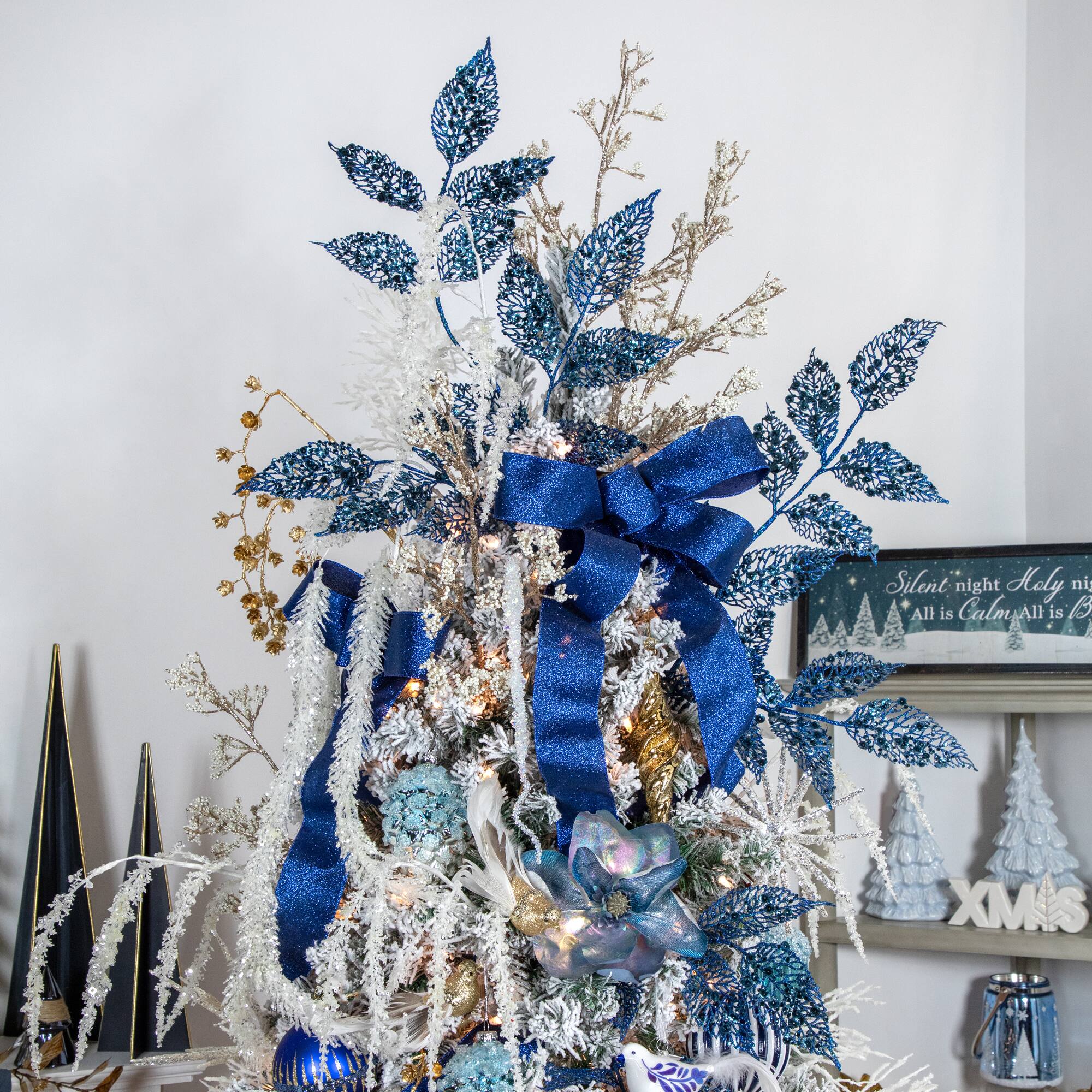 Gold Pinecone Christmas Spray