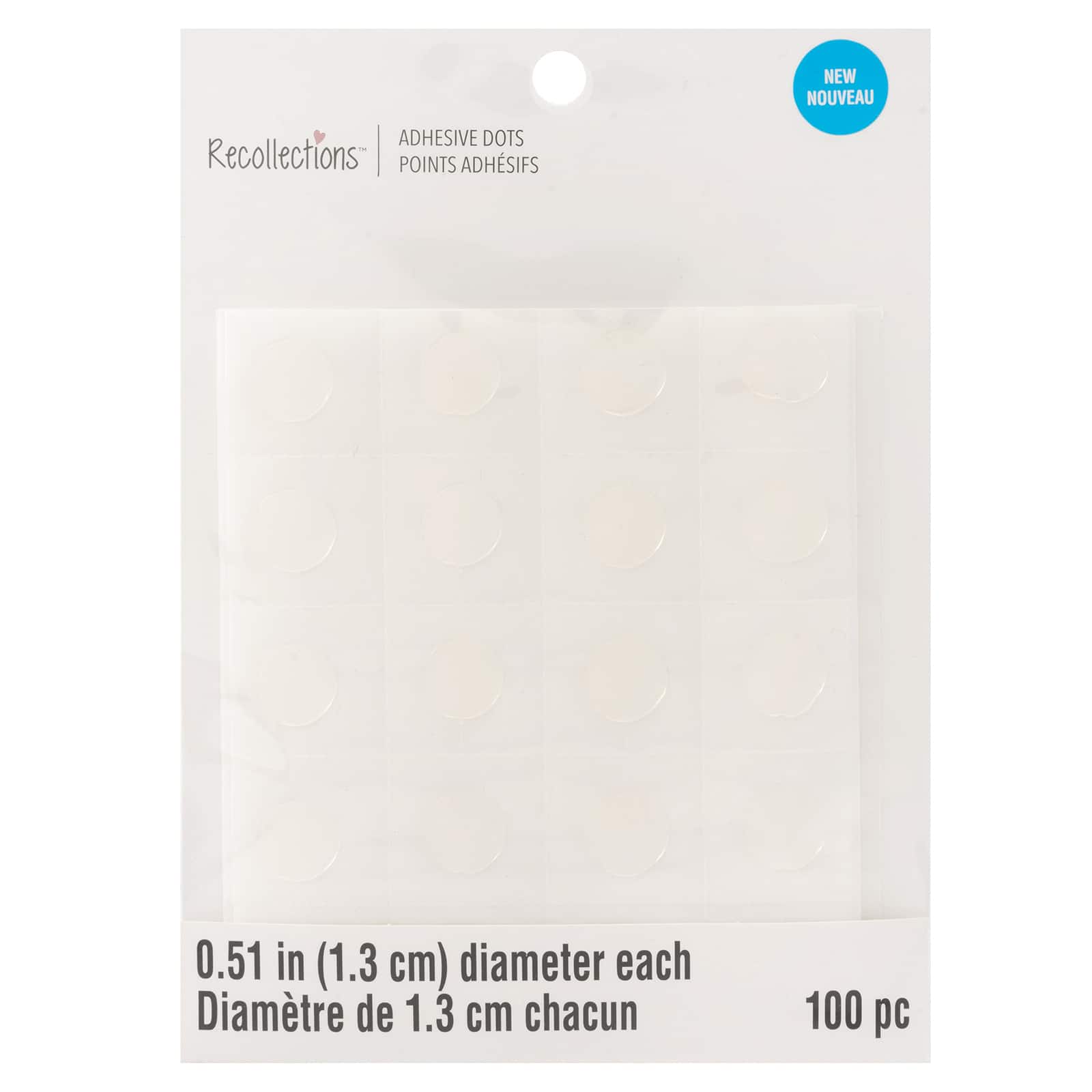 12 Packs: 100 ct. (1,200 total) 0.5" Adhesive Dots by Recollections™