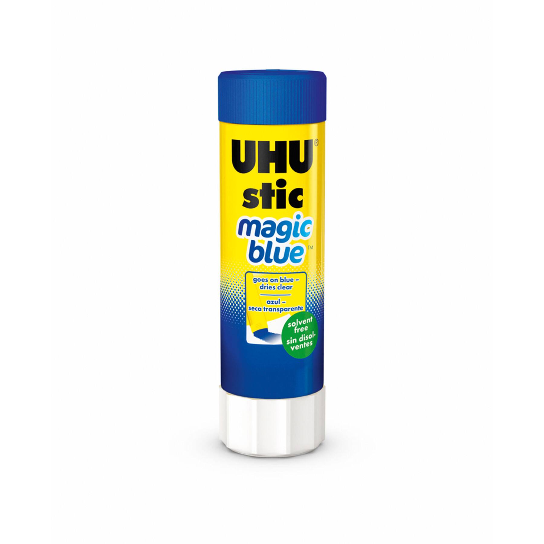 STAEDTLER® Magic Blue Dries Clear UHU Glue Sticks, 12ct.