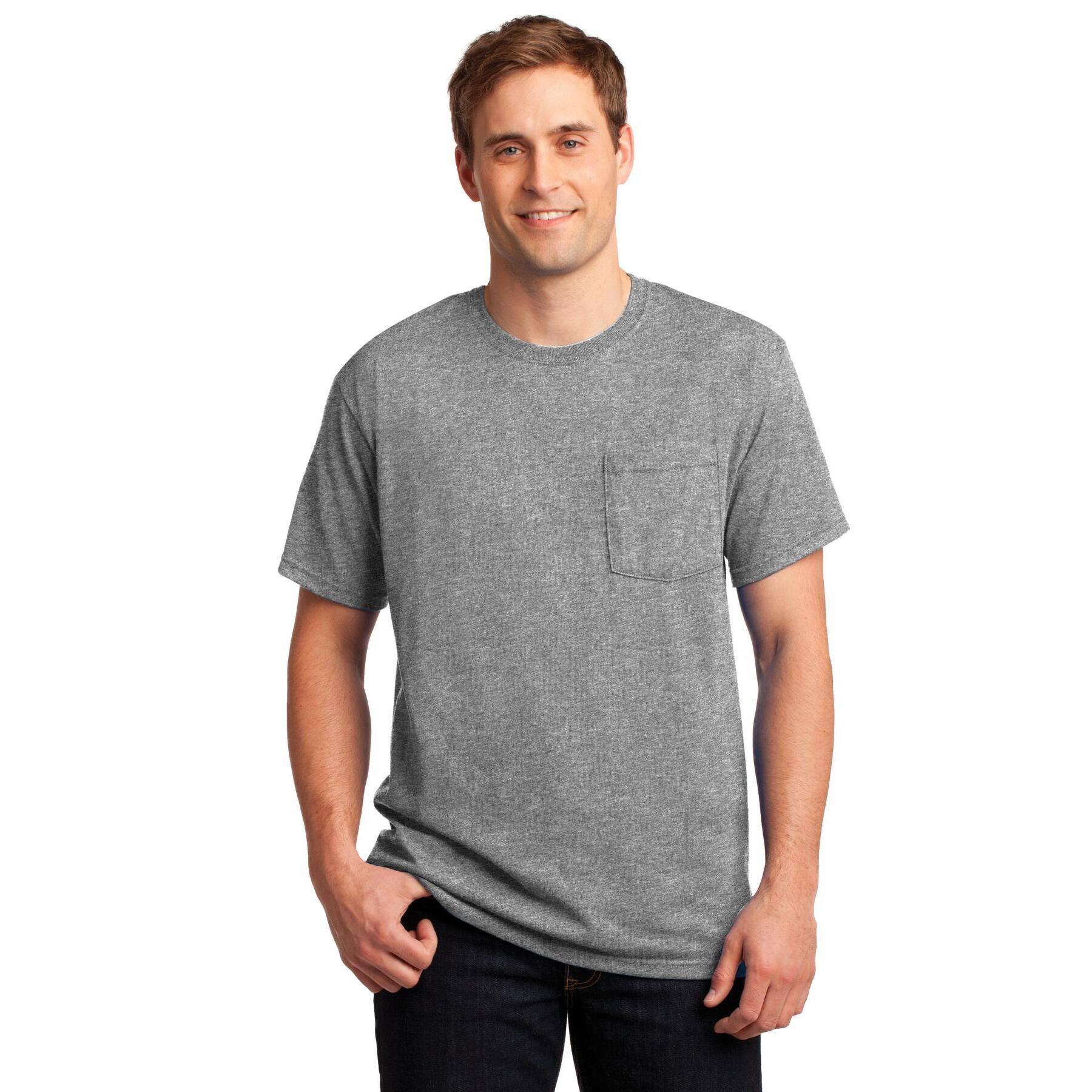 JERZEES® DRI-POWER® 50/50 Cotton/Poly Pocket T-Shirt
