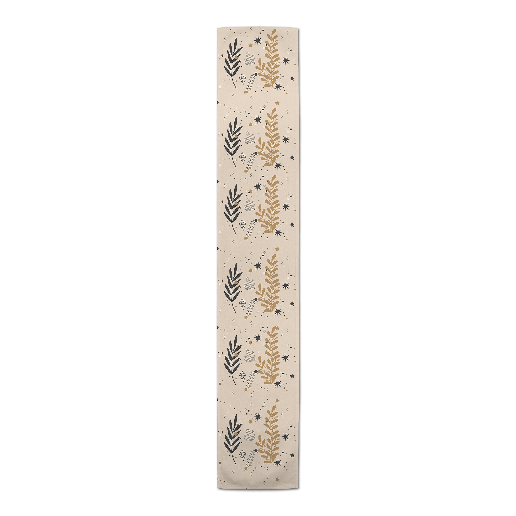 Leaf Crystal 6 16" x 90" Poly Twill Table Runner