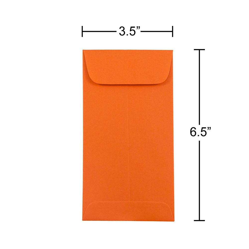 JAM Paper 3.5" x 6.5" Coin Business Envelopes, 50ct.
