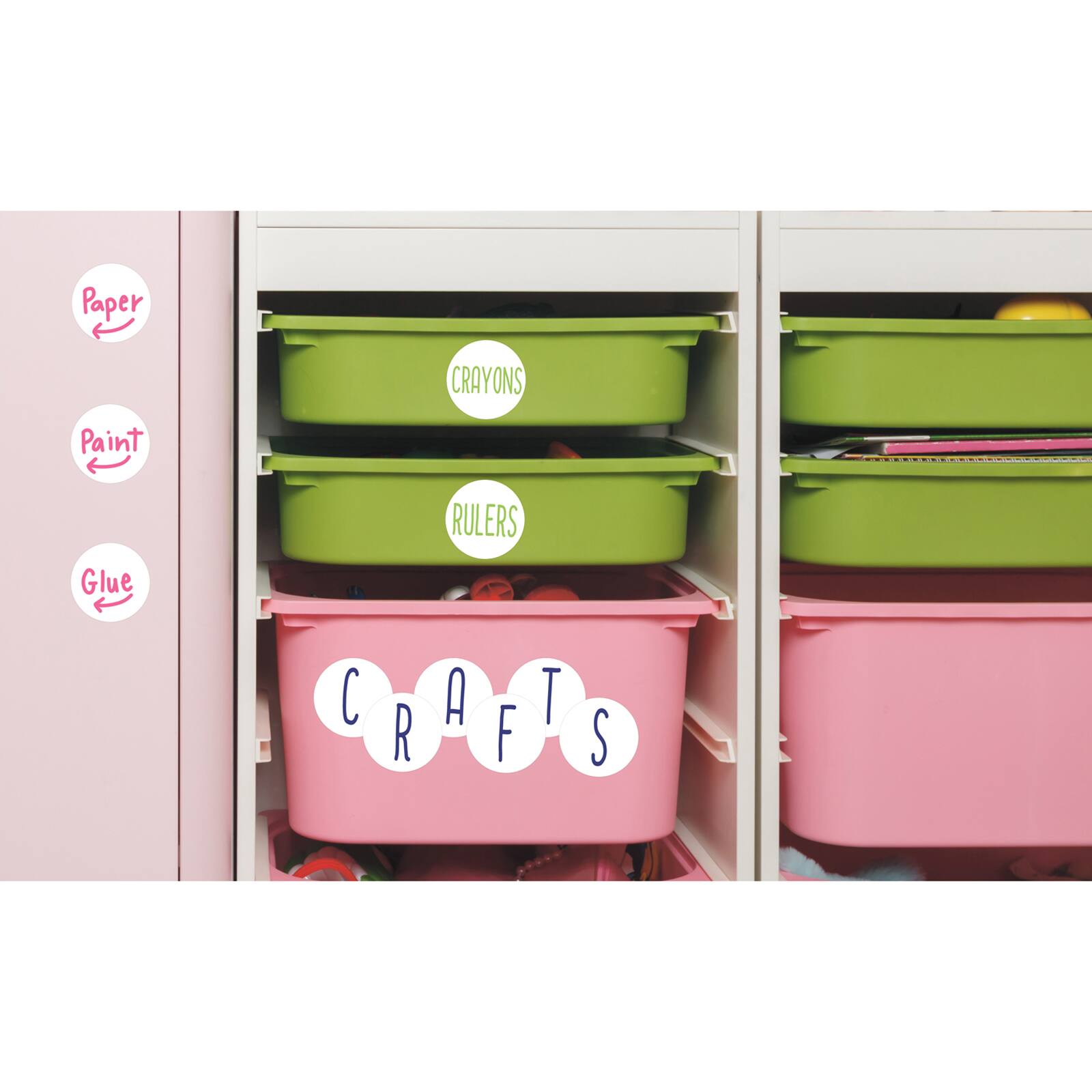 Wallies® Dry Erase Dot Labels, 24ct.