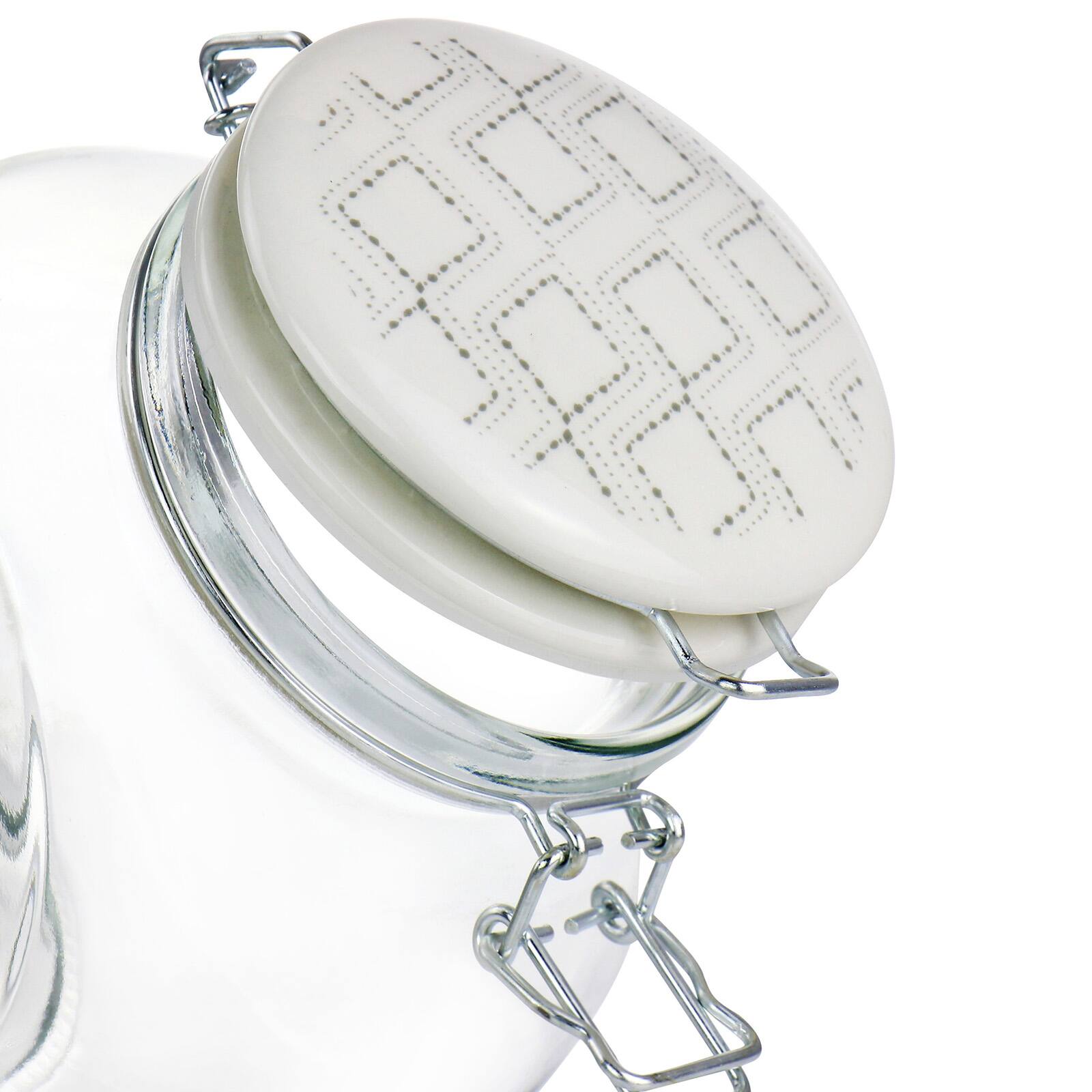 Gibson Home® 1.9qt. Glass Canister with Ceramic Lid