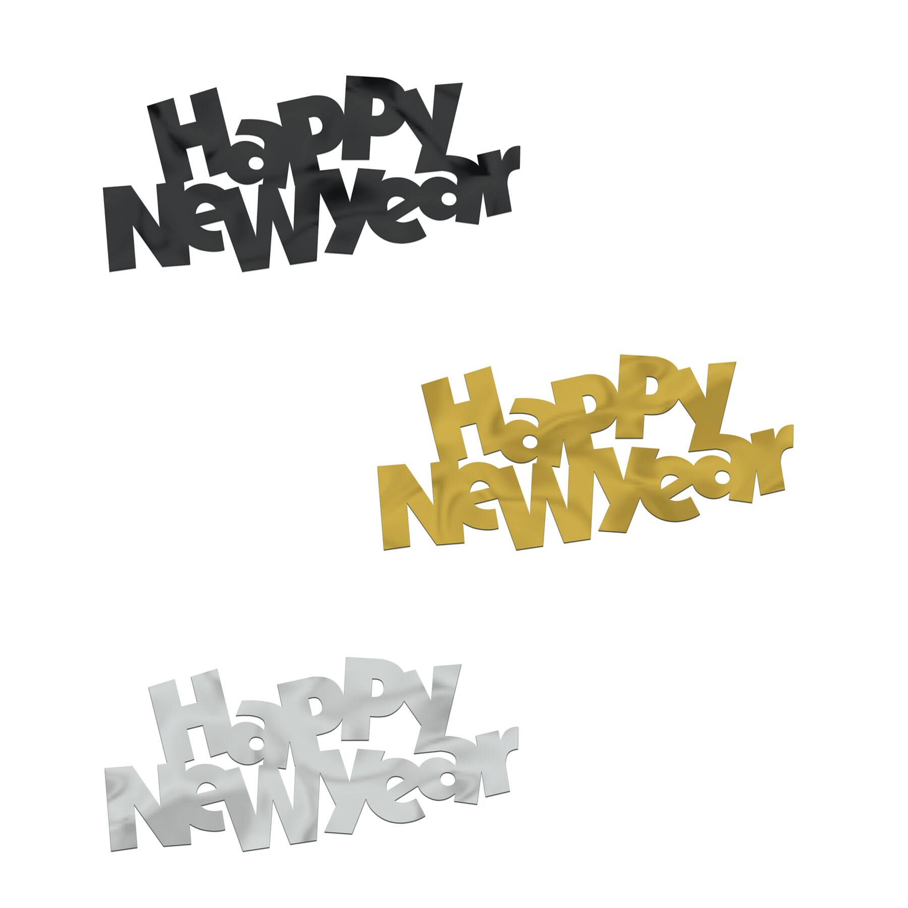 Beistle 2.25" x 4.75" Jumbo Happy New Year Fanci-Fetti, 12ct.