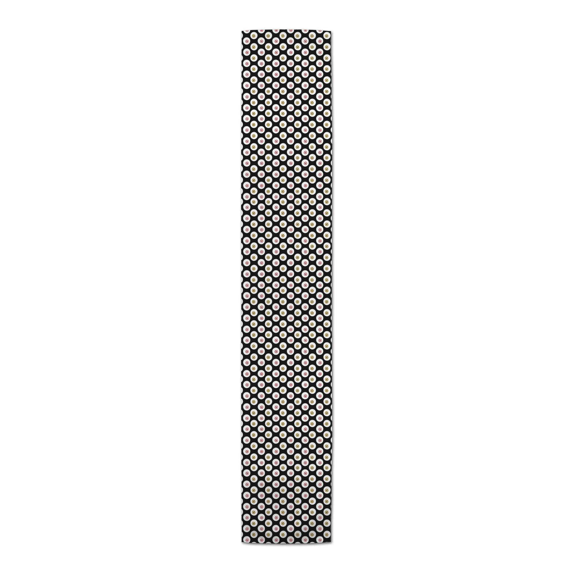 90" Glam Eyeballs Poly Twill Table Runner