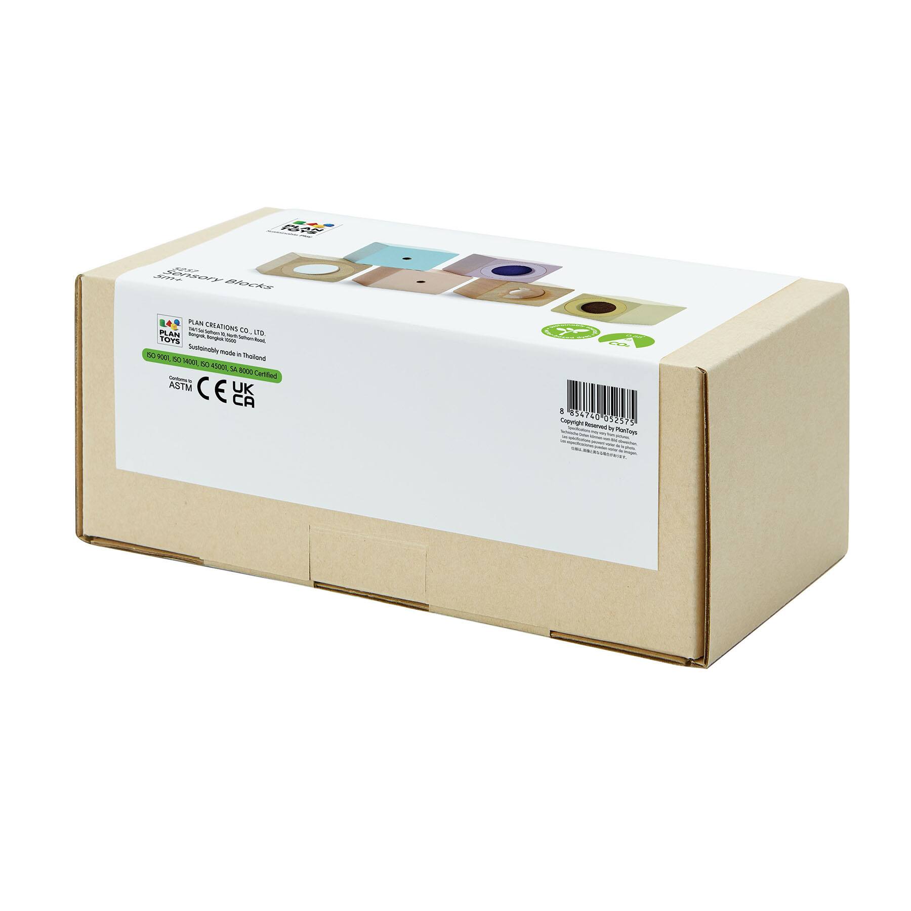 PlanToys Sensory Wooden Blocks Set