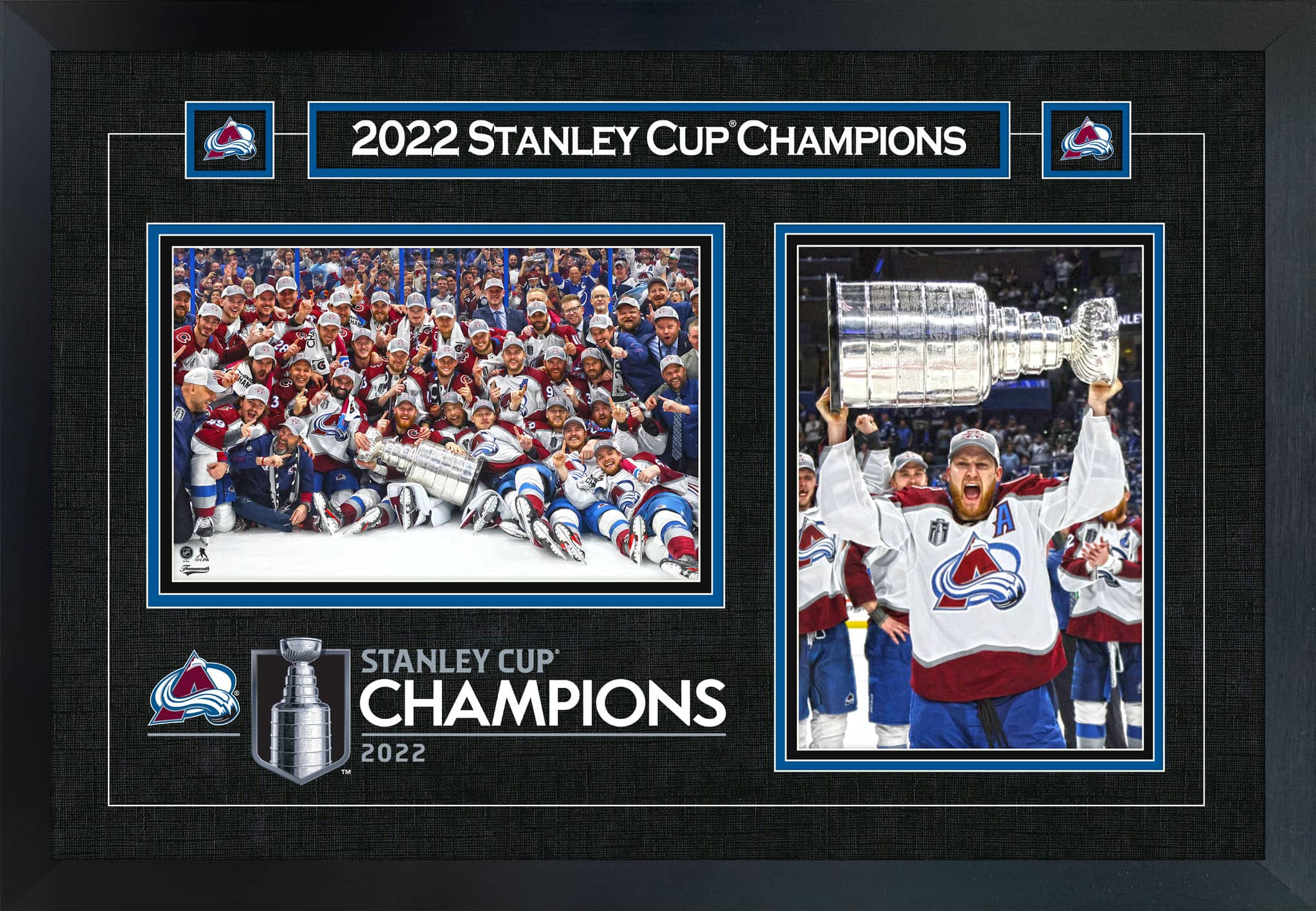 Nathan MacKinnon Framed Colorado Avalanche 18" x 26" 2022 Stanley Cup Collage 22" x 18"