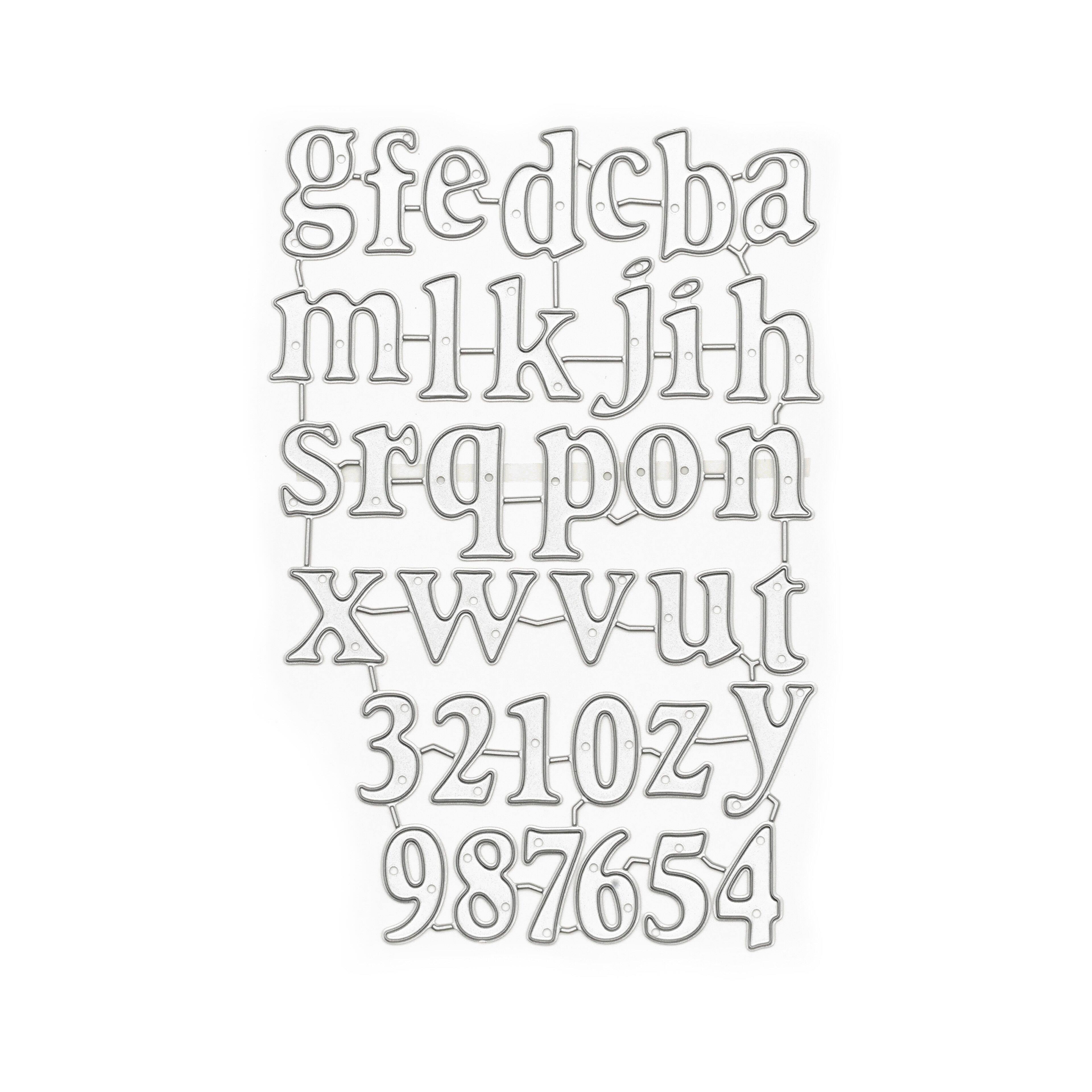 6 Pack: Alphabet & Number Cutting Die by Recollections™