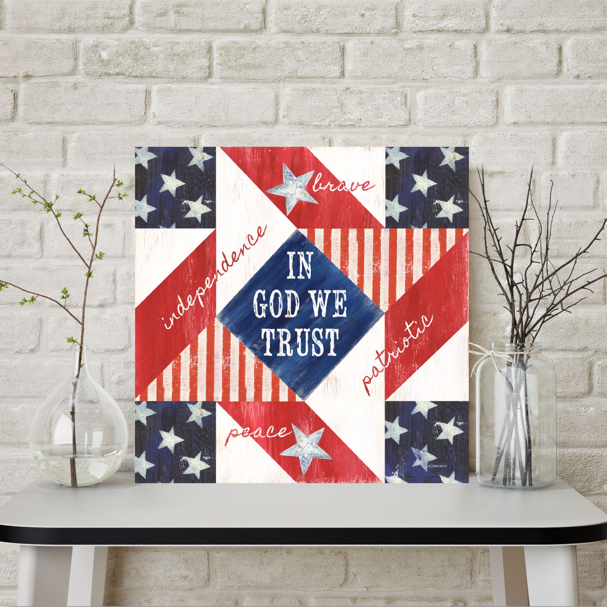 Courtside Market® Celebrate 250™ Wounded Warrior Project® Patriotic Gallery-Wrapped Canvas Wall Art