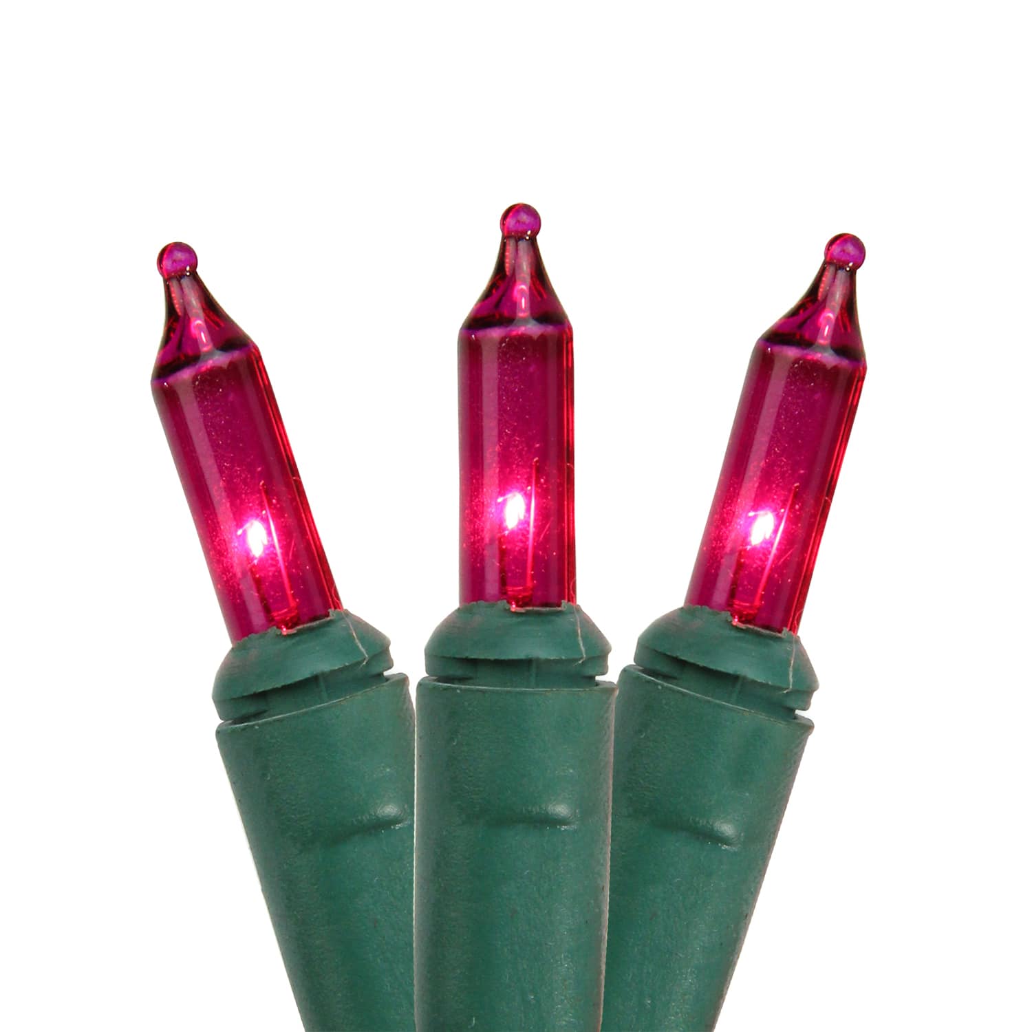 140ct. Hot Pink Mini Incandescent Everglow Chasing String Lights