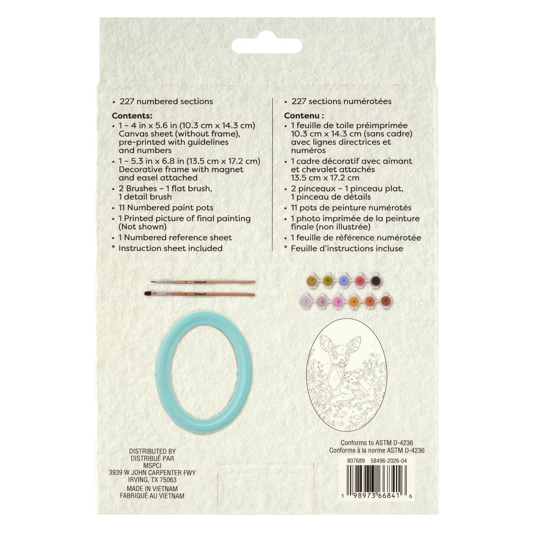 Deer Paint-by-Number Framed Mini Kit by Artist's Loft®