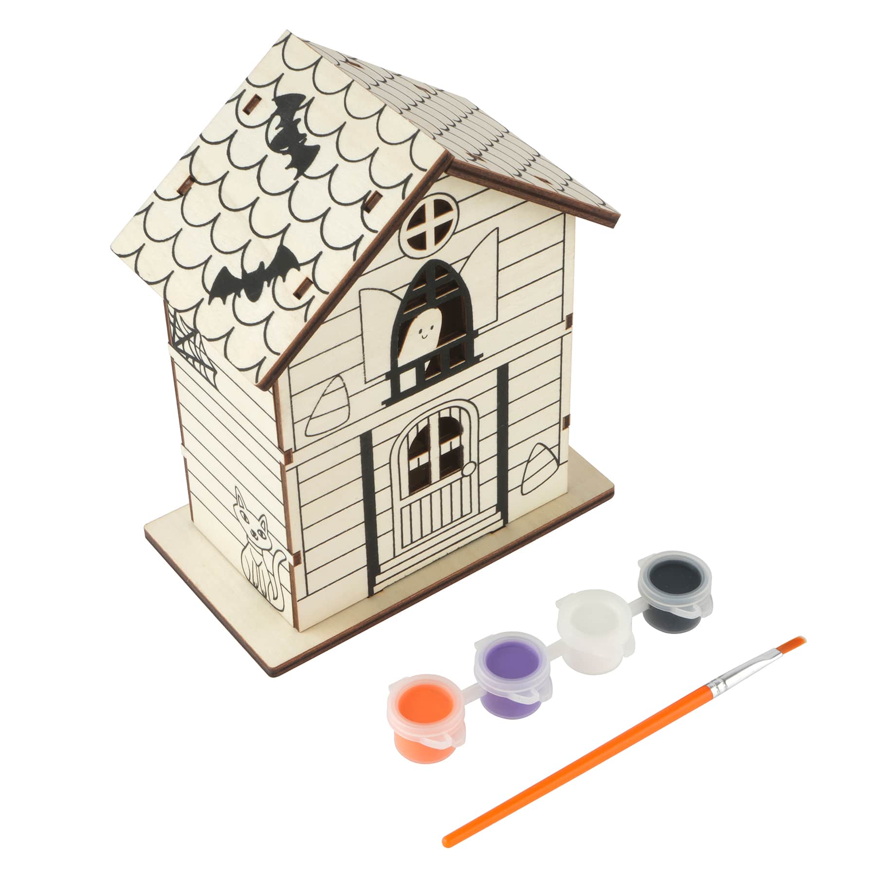 Halloween Wood Haunted House Kit by Creatology™