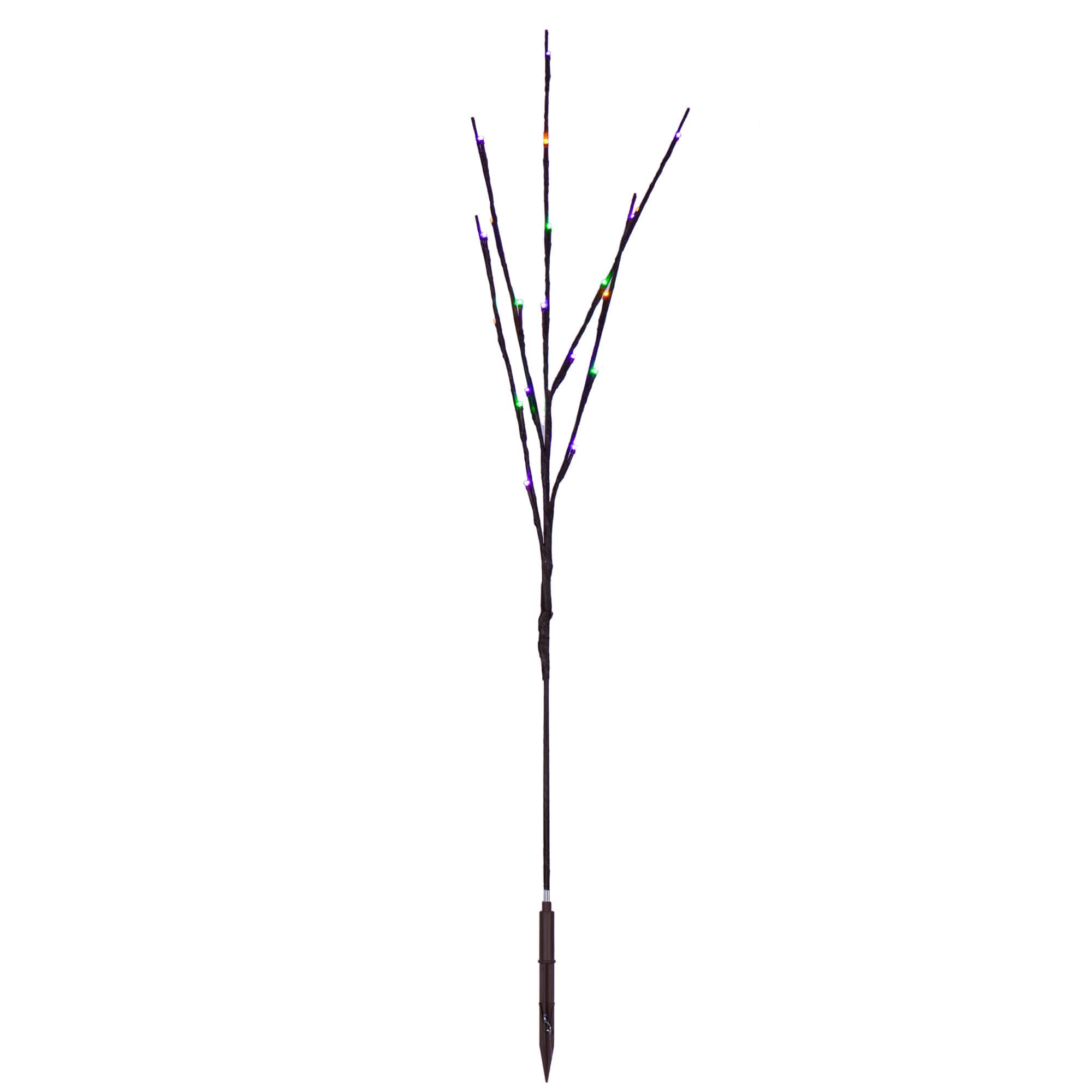 Vickerman 60ct. Mardi Gras LED Twig Lights on Brown Wire, 3ct.