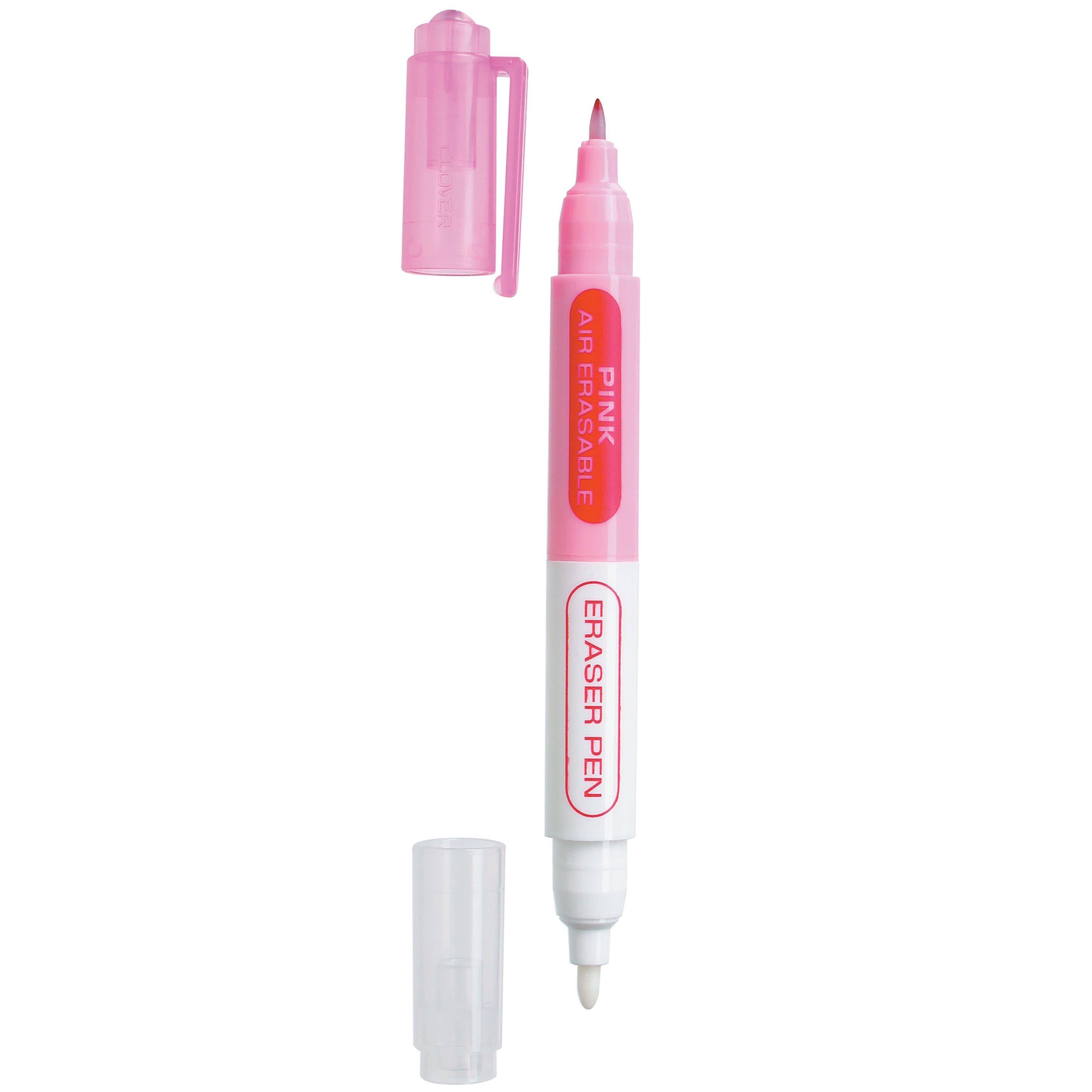 Clover 5.25" White & Pink Chacopen with Eraser