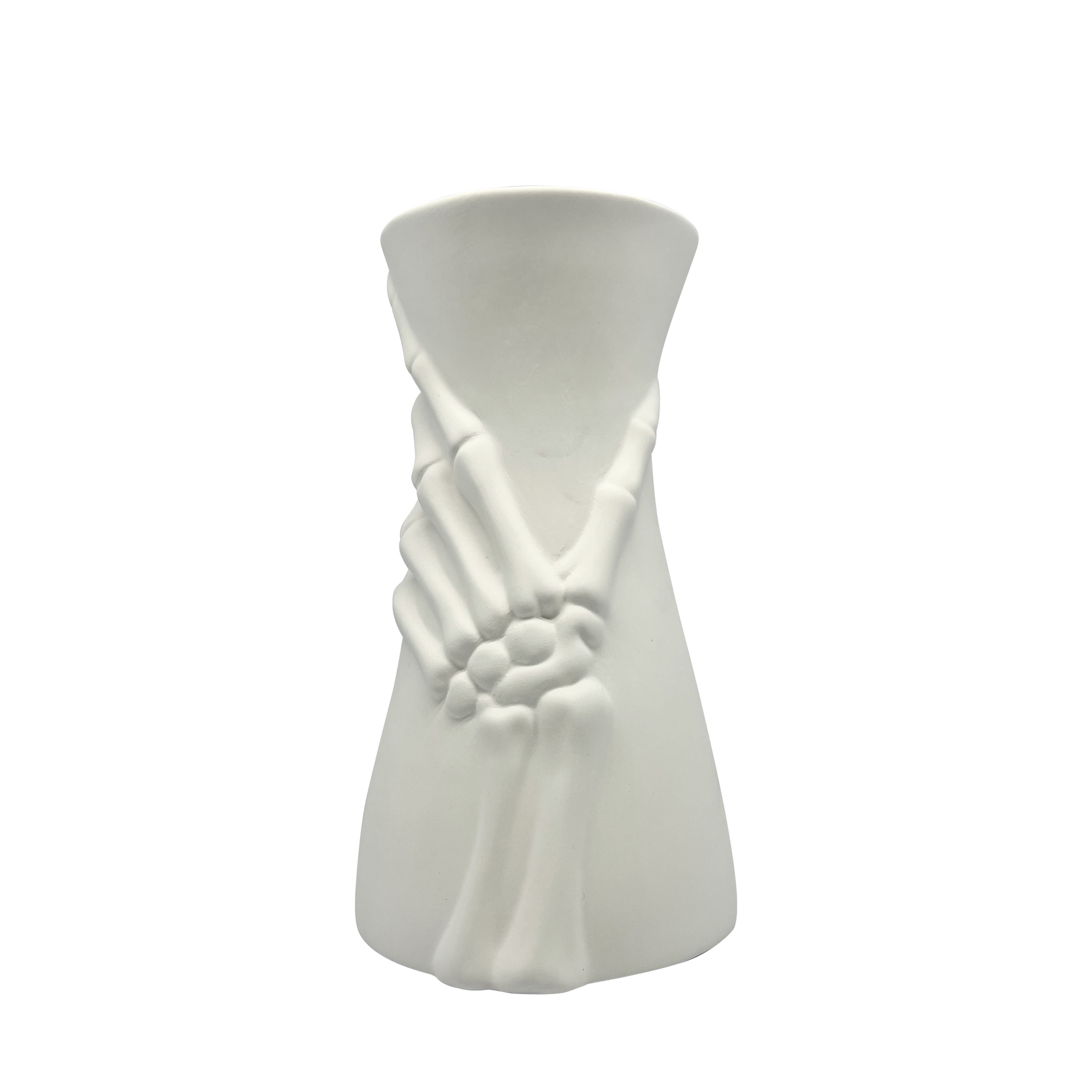 9" Skeleton Hand DIY Ceramic Vase by Make Market®