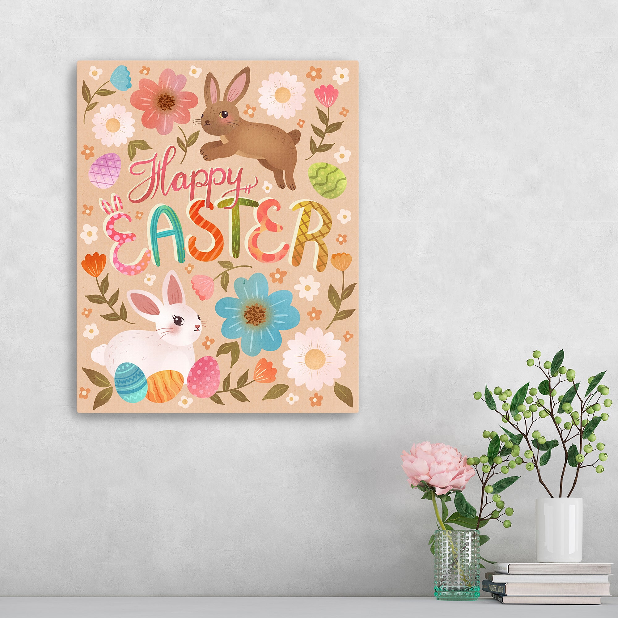 Lumaprints Happy Easter Canvas Giclée Art