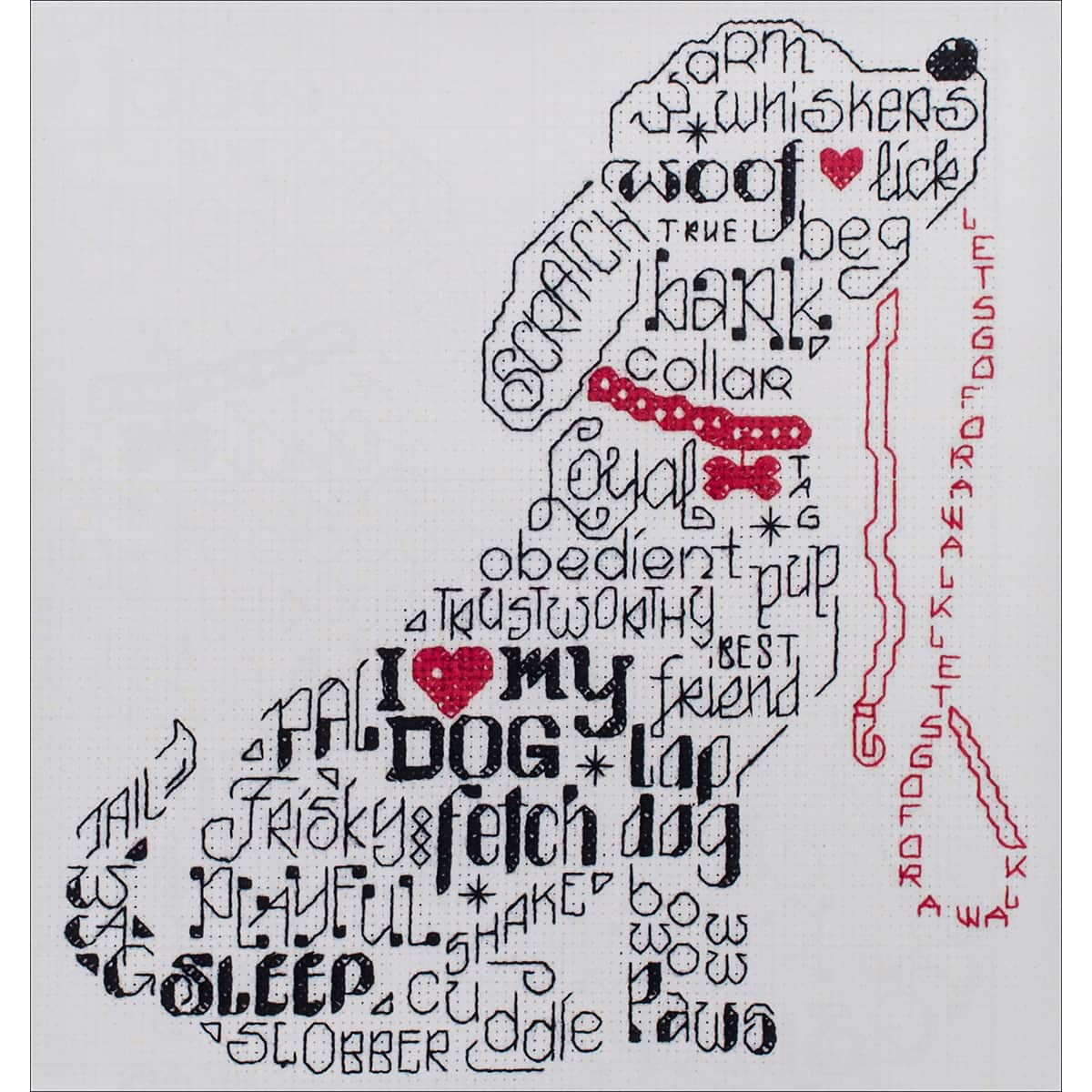 Imaginating Let's Bark Counted Cross Stitch Kit