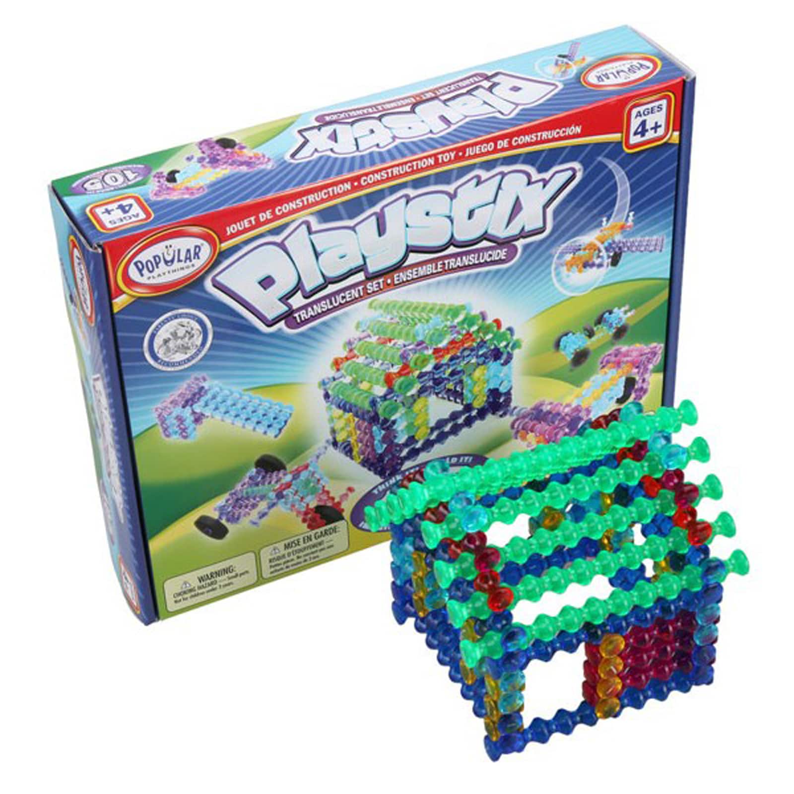 Popular® Playthings Playstix® Translucent Set, 105 Pieces