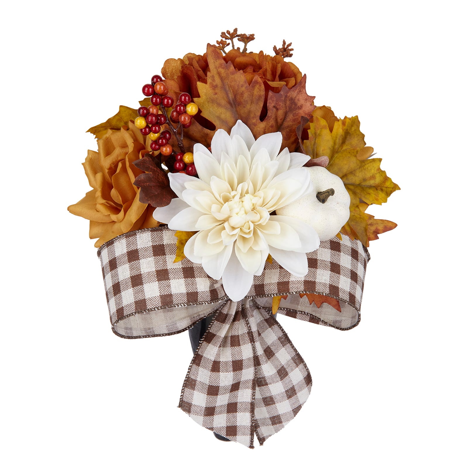 Cream Dahlia & Rust Rose Mix Remembrance Cone by Ashland