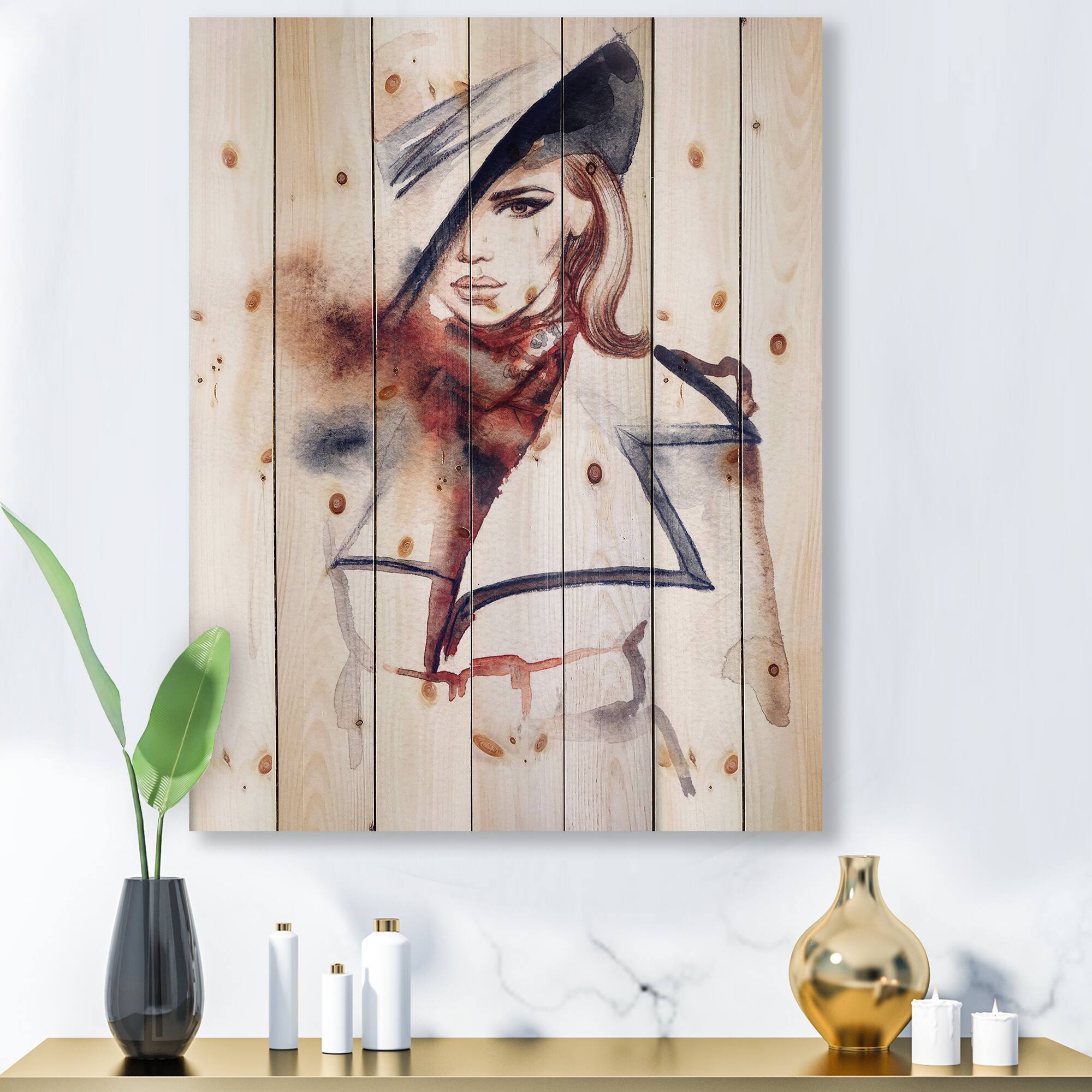 Designart - Fashion Portrait of Woman With Ht