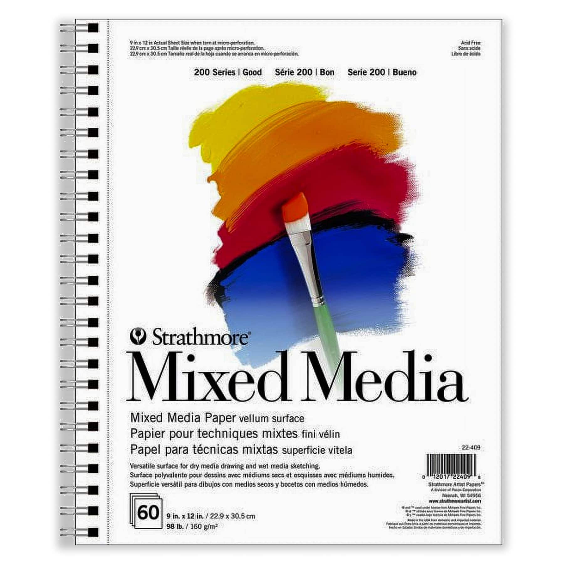 Strathmore® 200 Series Mixed Media Pad, 60 Sheets