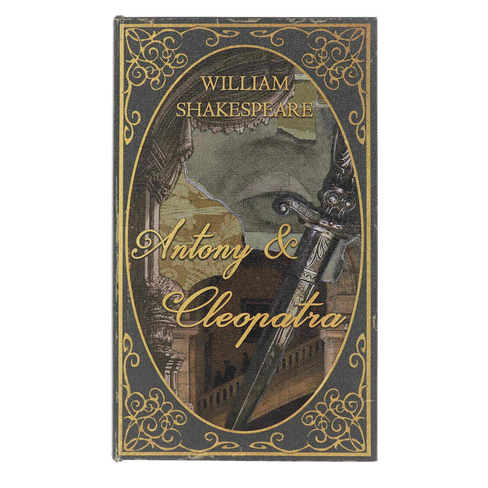 11.25" Antony & Cleopatra Decorative Tabletop Book Box by Ashland®