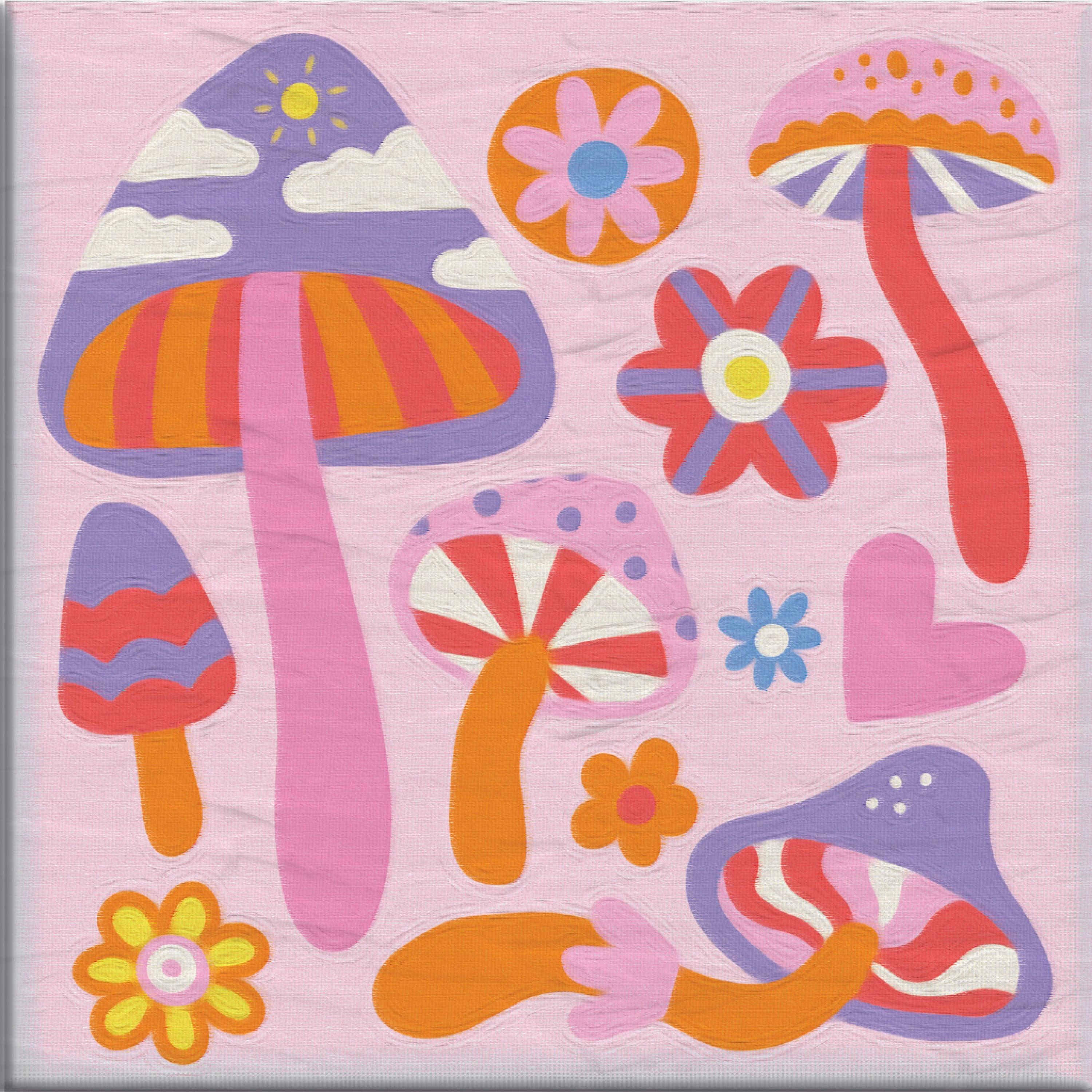 Vivid by Brea Reese® Rainbows & Butterflies Acrylic Paint-by-Number Kit
