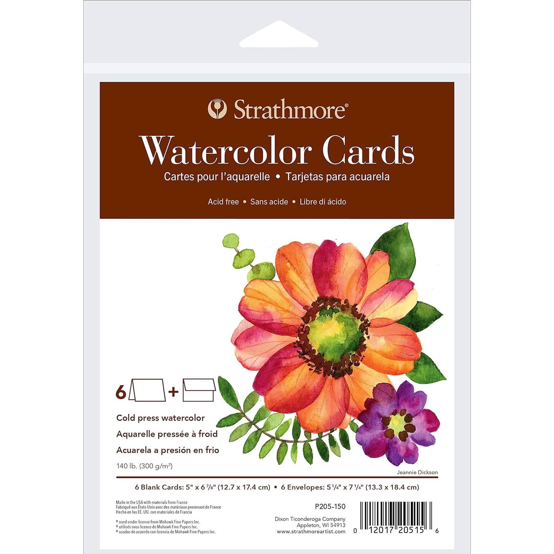 Strathmore® 400 Series Fluorescent White Watercolor Cards & Envelopes Set