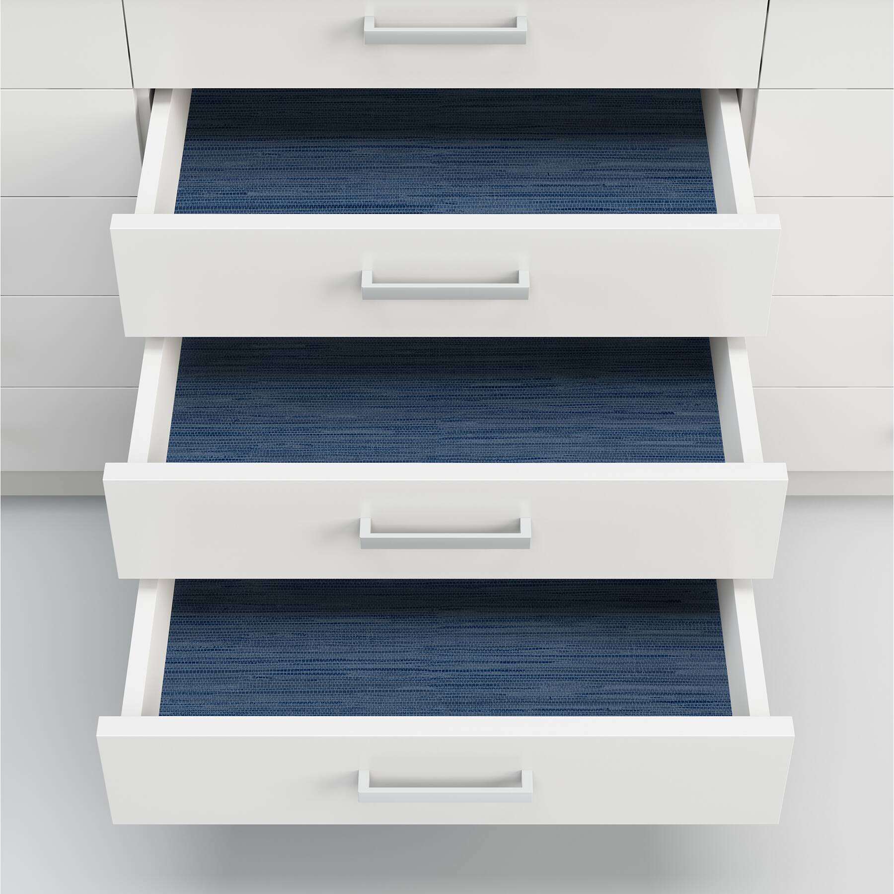 InHome Avery Weave Navy Peel & Stick Wallpaper