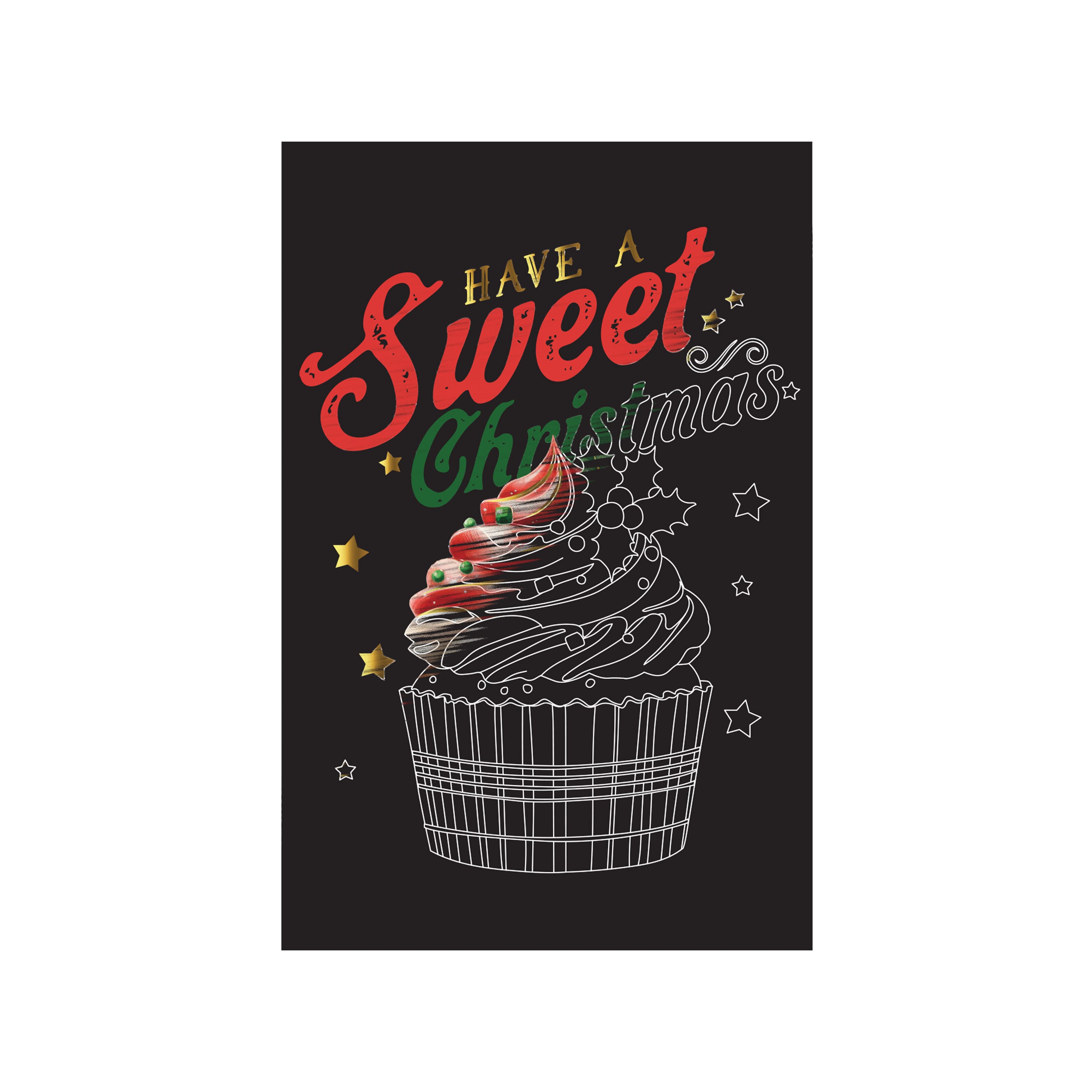 Brea Reese® Mini Jolly Greetings Scratch Art Paper Pad