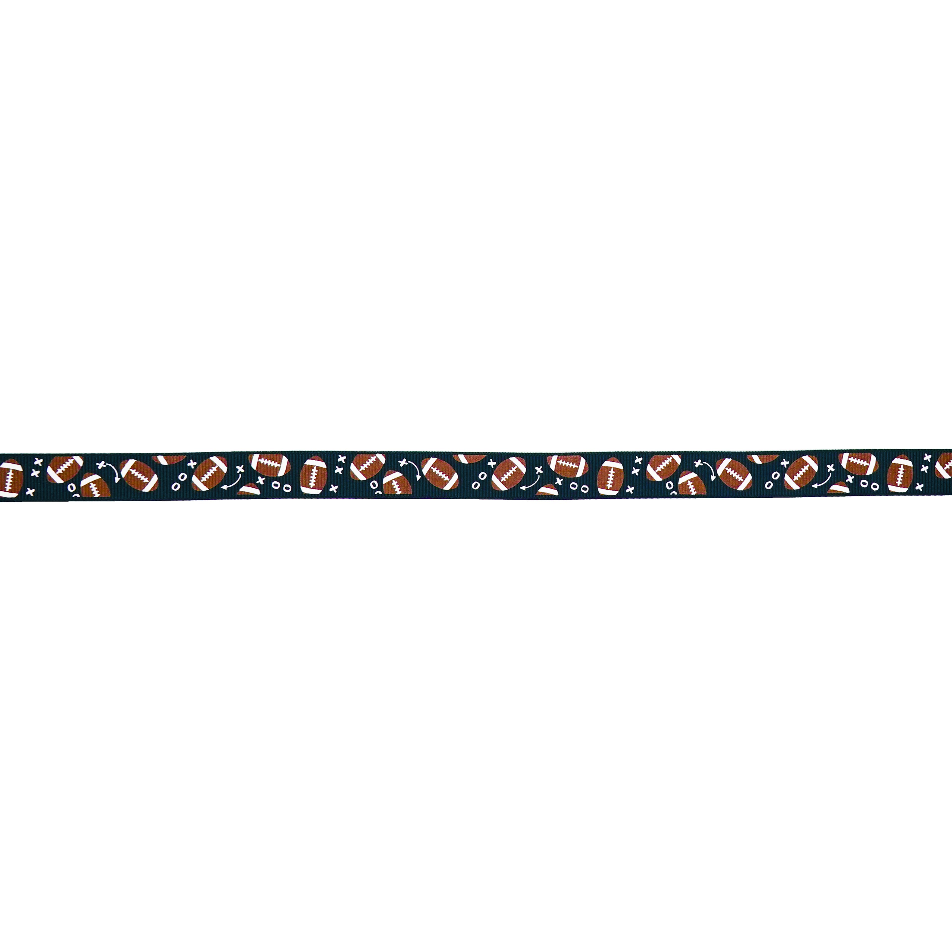 5/8" x 4yd. Black Football Plays Grosgrain Ribbon by Celebrate It®