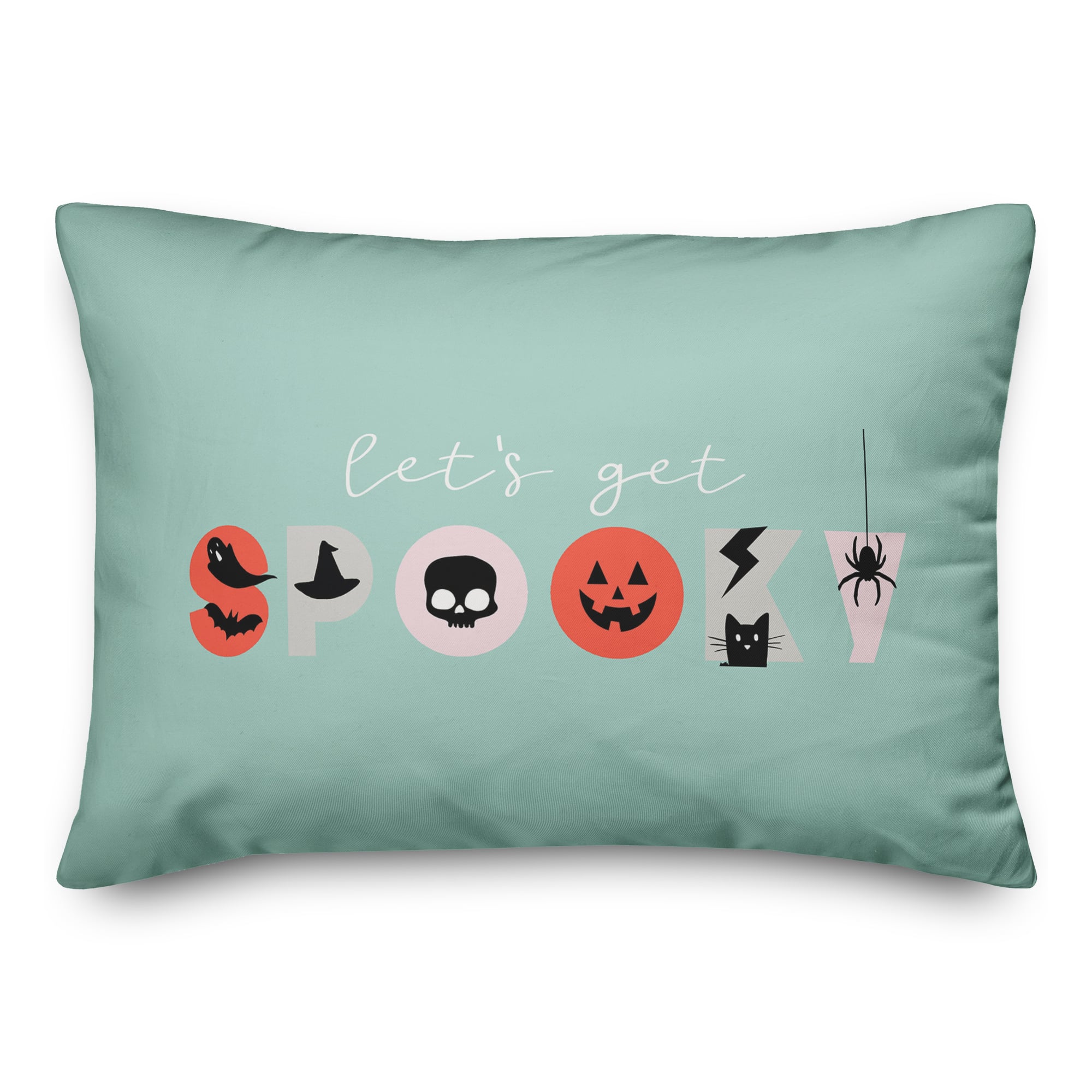 Spooky Type Throw Pillow