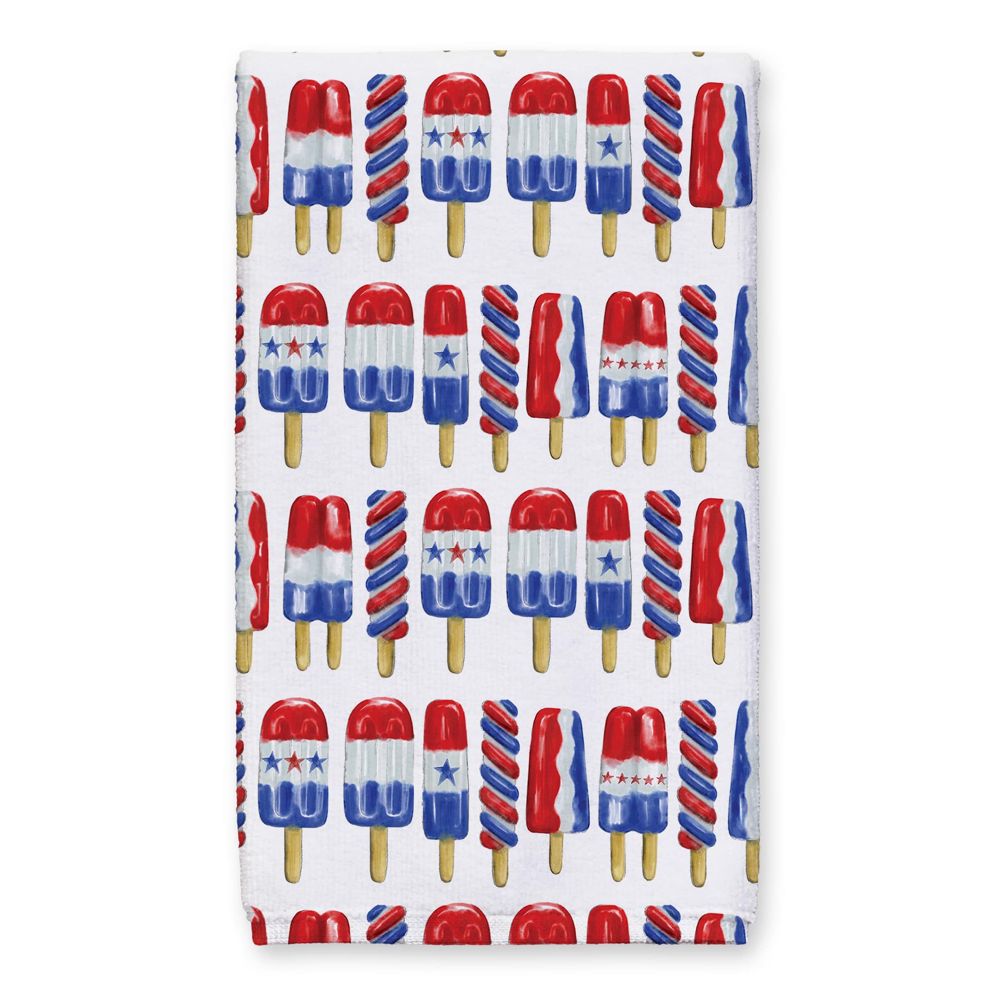 Sweet Land of Liberty Patriotic Popsicles Tea Towel Set